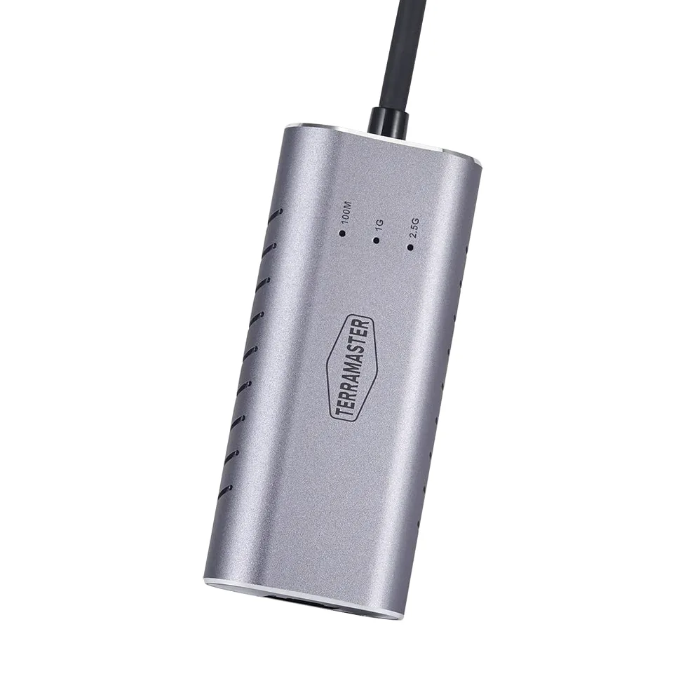 TERRAMASTER Adaptateur Ethernet USB A vers 2,5 G (TMUAE2500), clé USB 3.0 Gigabit LAN, Connexion réseau LAN Filaire pour NAS, Mac OS, Linux, Windows, idéal pour TERRAMASTER NAS