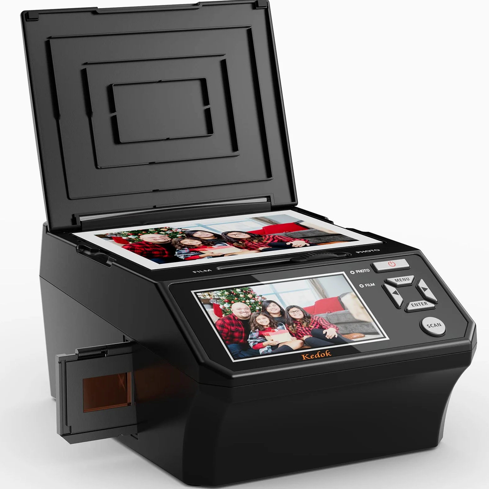 HD 22 MP Photo & Scanner de Diapositives et Négatifs 35 mm,110 Films/Photos Multifonction Scanner, avec Grand écran LCD 5", Convertir des Photos dans Les fichiers JPG numérique