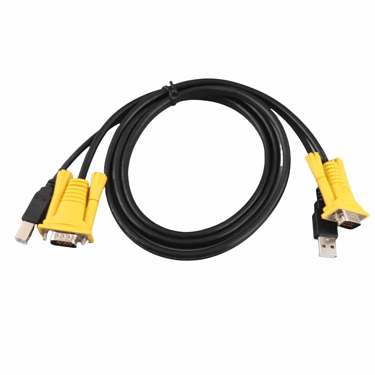 Câble KVM USB 1,5 M VGA Connecteurs PVC pour Commutateurs KVM