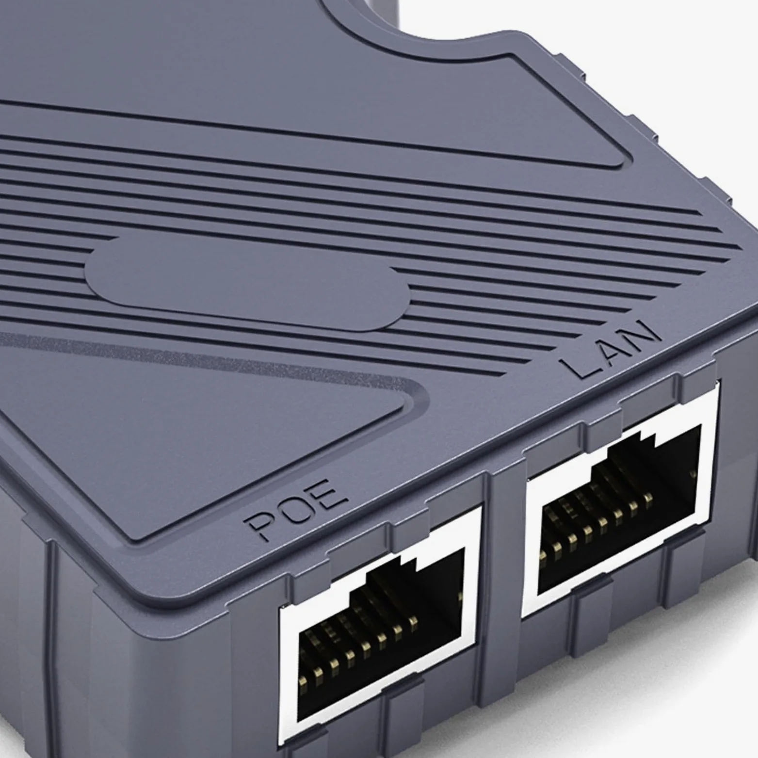 Injecteur PoE ESD Passive Contre Les Surtensions ABS 48-57 V 3 A GigE avec LAN, Adaptateur Ultra PoE 150 W 10/100/1000 Mbps pour Kit Internet par Satellite