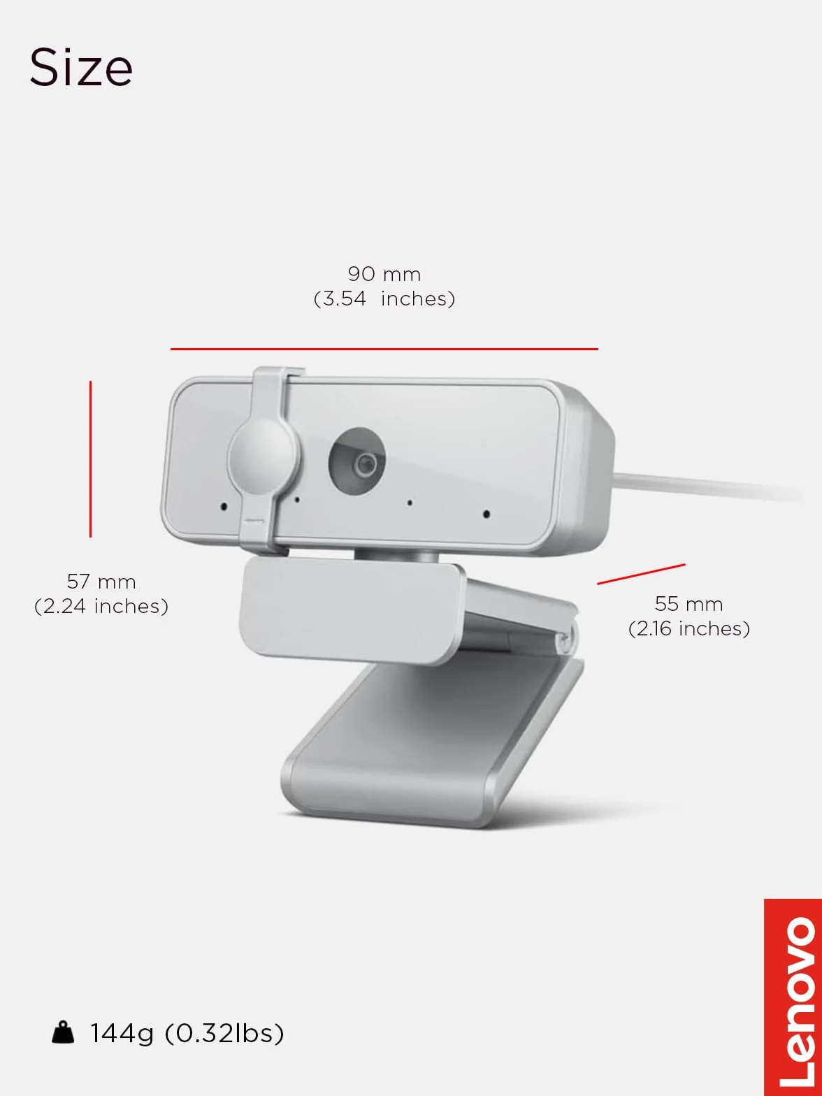Lenovo Webcam 310 FHD Blanche