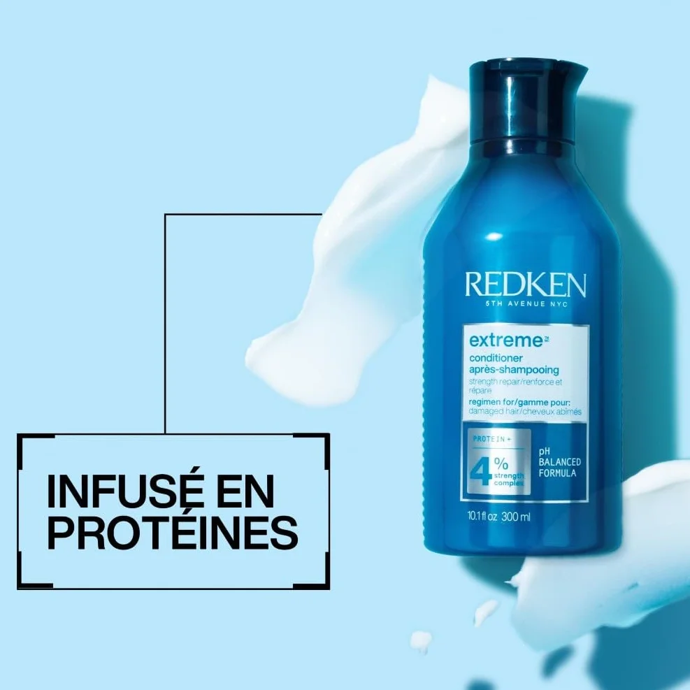 Redken Extreme Après-Shampoing Fortifiant Cheveux Abimés Riche en Protéines