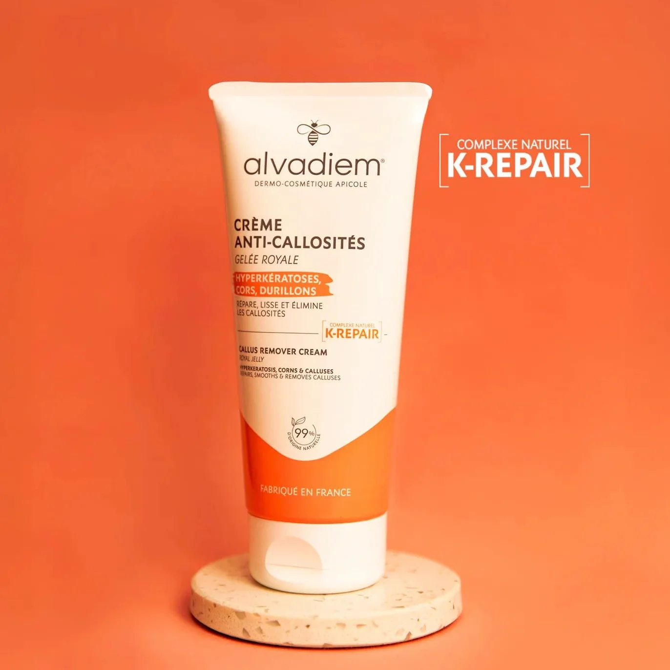 Crème anti-callosités à la gelée royale 75 ml Soin Kératolytique Naturel Fabriqué en France
