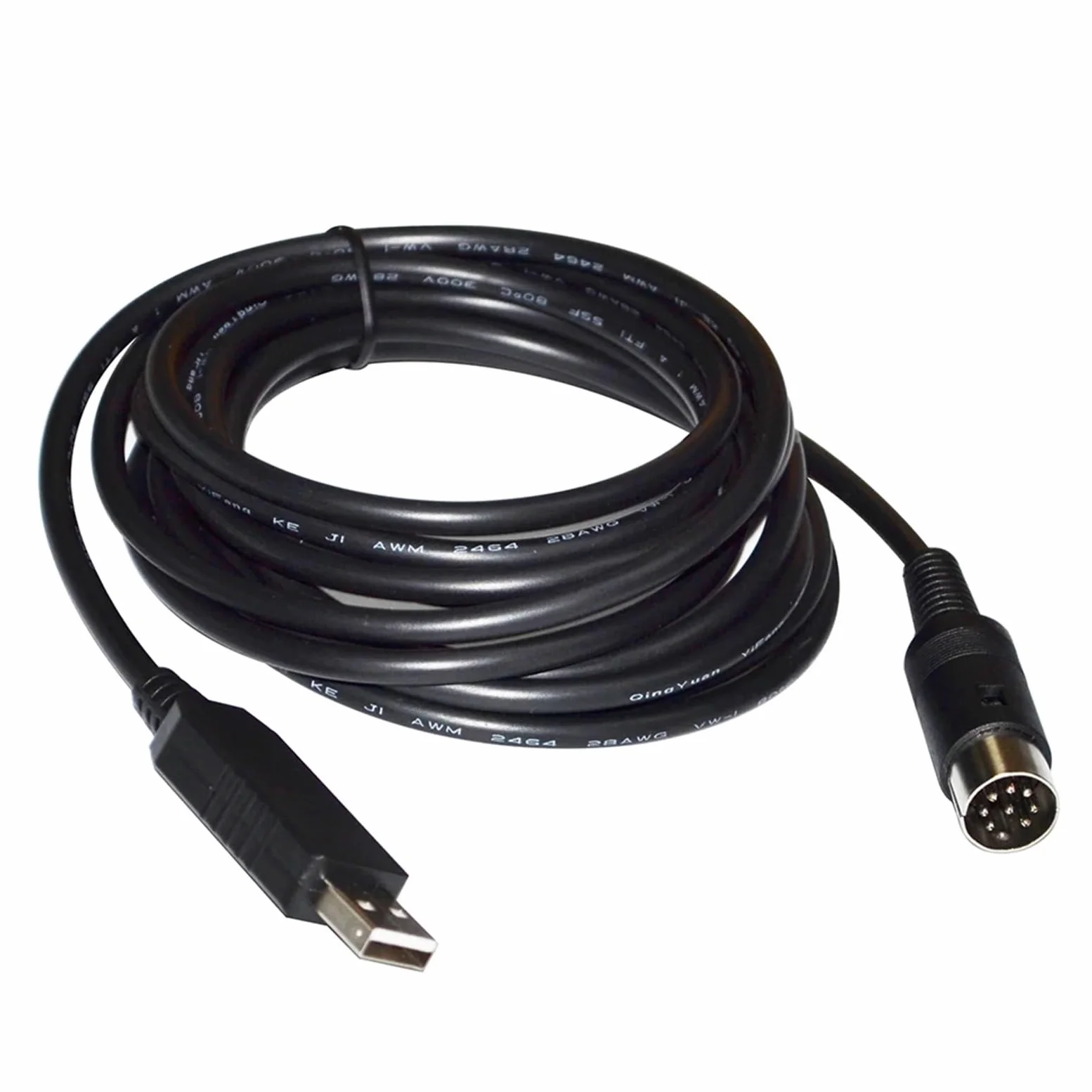 Adaptateur USB RS232 À 8 Broches DIN CONVERTISSEUR CÂBLE DE Communication SÉRIE(3 metres)