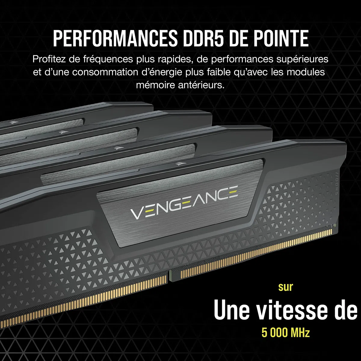 CORSAIR Vengeance DDR5 32Go (2 x 16Go) Jusqu'à 6200MHz Intel RAM