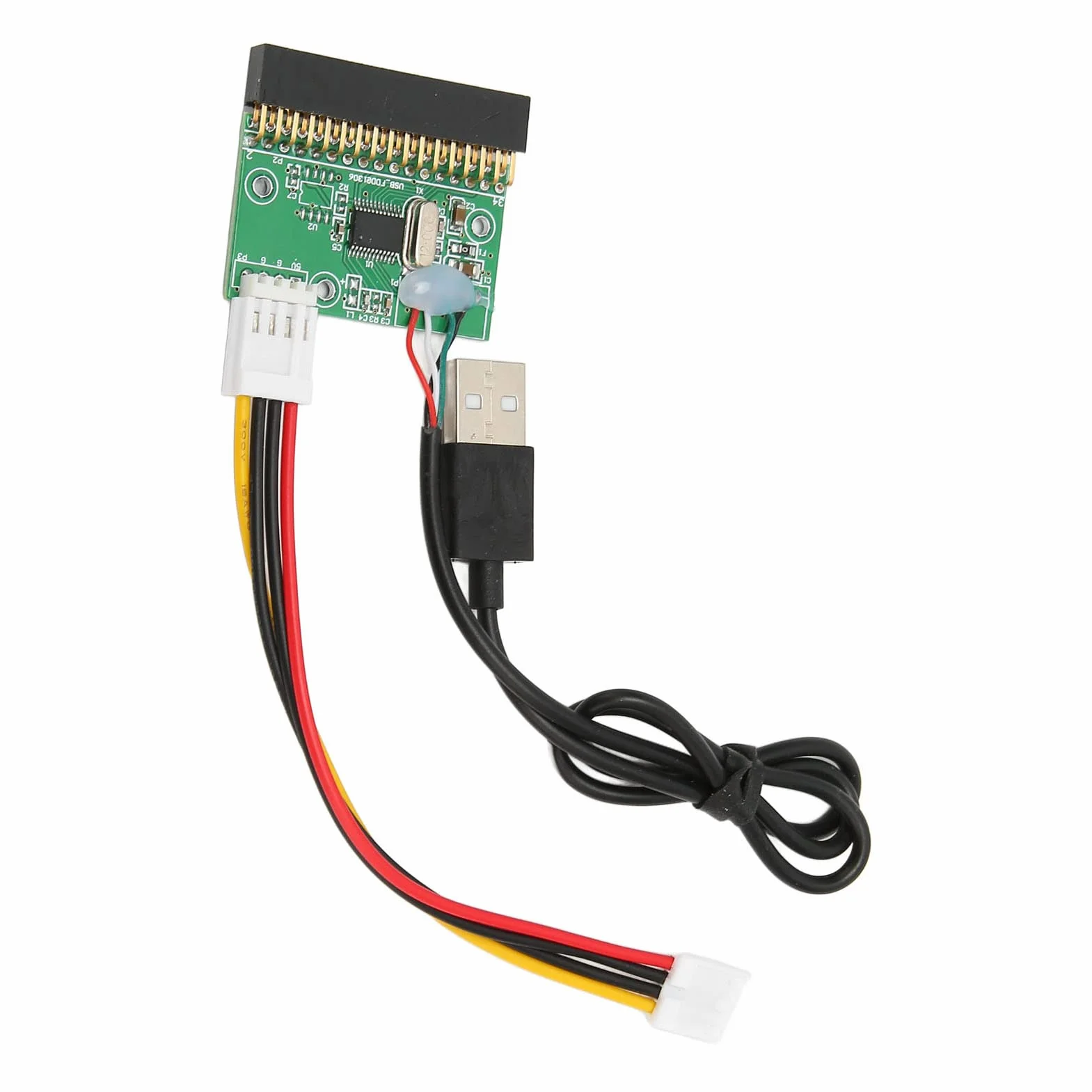 Connecteur Lecteur Disquette 1,44 Mo 3,5 Pouces Adaptateur Câble 34 Broches vers USB Carte PCB 34P Plug and Play