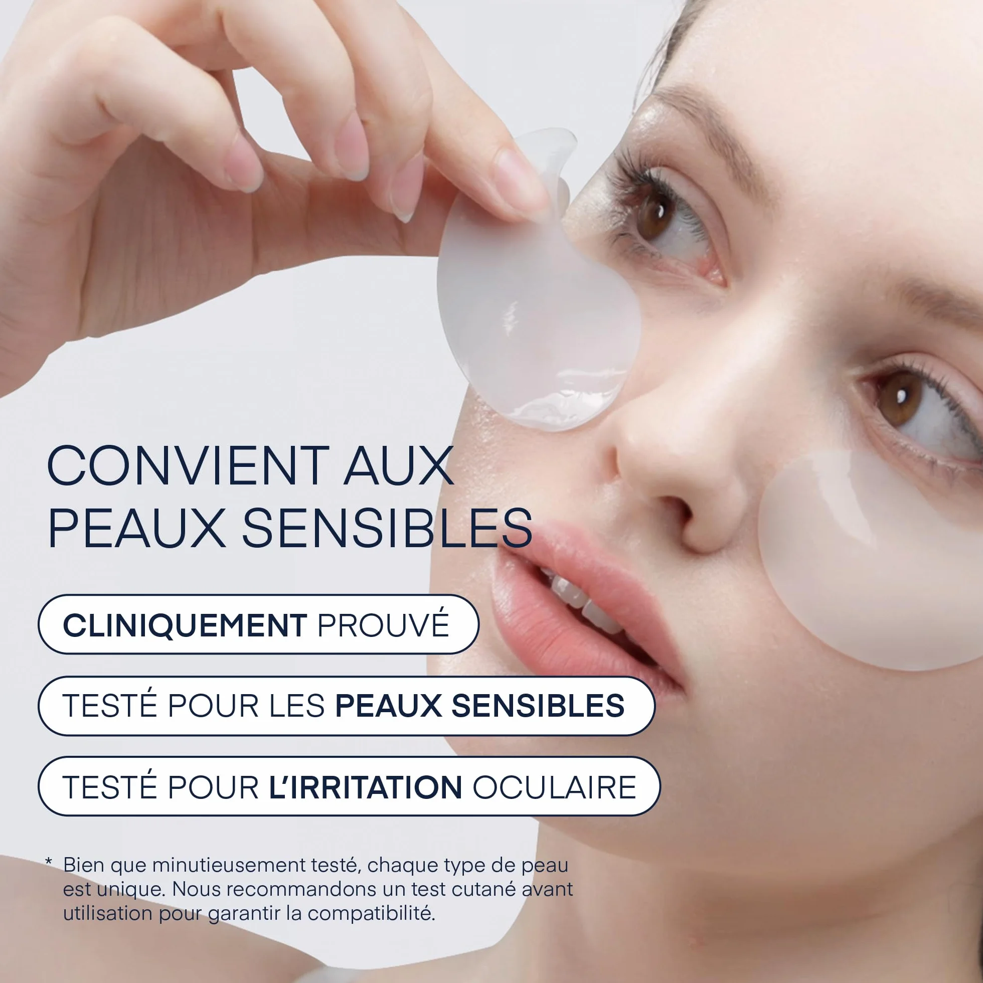Skincare Coréen Patchs Yeux Anti-Poches Rides Acide Hyaluronique Niacinamide Caféine 30 Paires