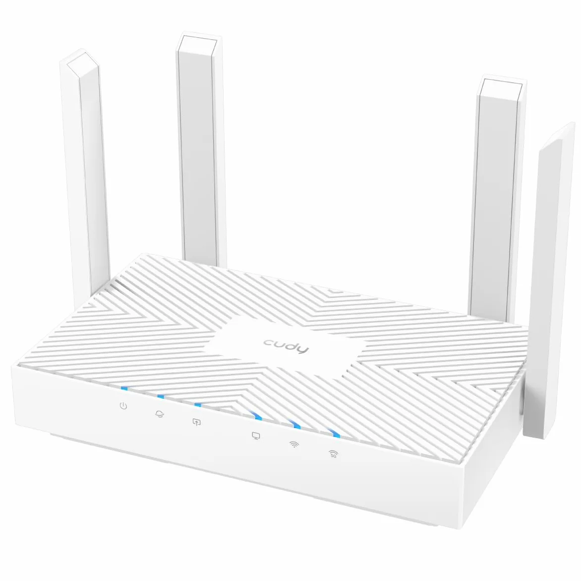 Cudy AC1200 Routeur Wi-FI Gigabit, 4 Gigabit RJ45, 4 Antennes 5dBI, MU-MIMO, Beamforming, Point d'accès, Extension WiFi, WISP, DDNS, IPv6, WR1300E