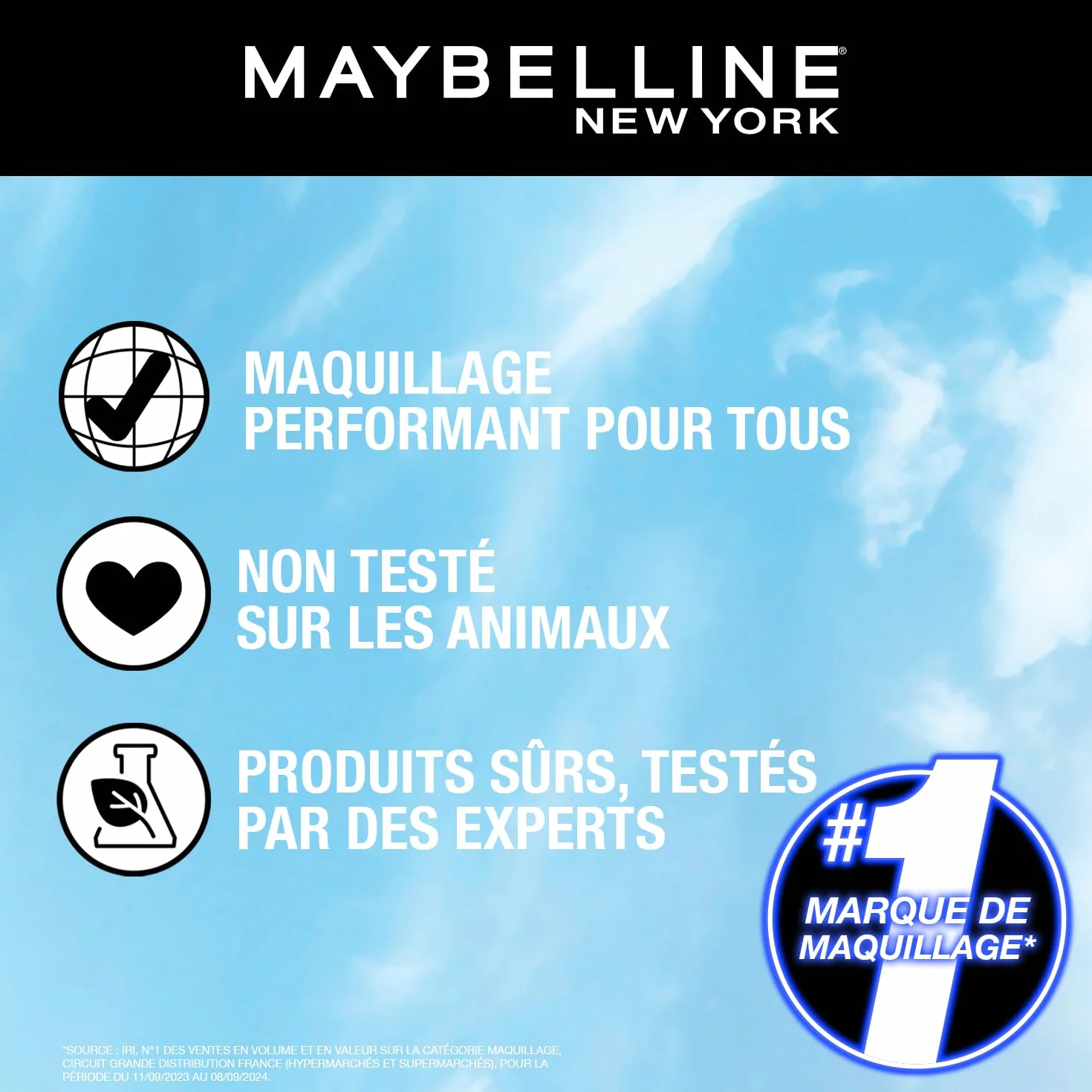 Maybelline New York Calendrier de l'Avent 2025 Coffret 24 Produits de Maquillage Teint Regard Lèvres Ongles