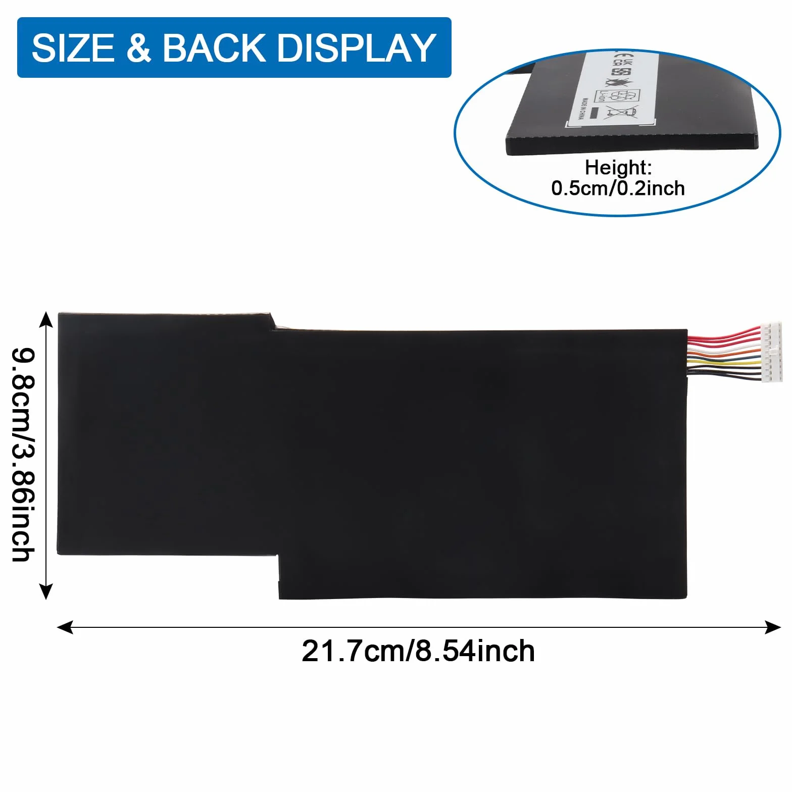 BTY-M6K Laptop Batterie pour MSI Stealth Pro GF63 GF65 GF75 GS63VR GS73VR