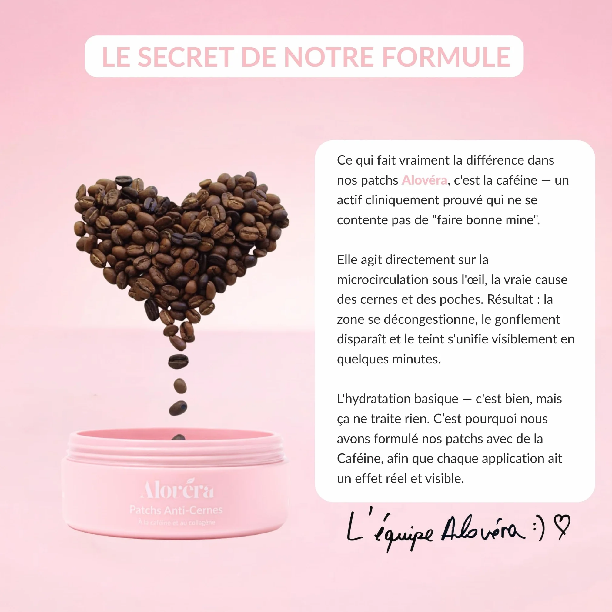 Patchs Anti-Cernes à la Caféine 30 Paires (60 Patchs) Décongestionne le contour des yeux Réduit les poches cernes et signes de fatigue Effet Booster Regard 98% d’Origine Naturelle 100/100 Yuka