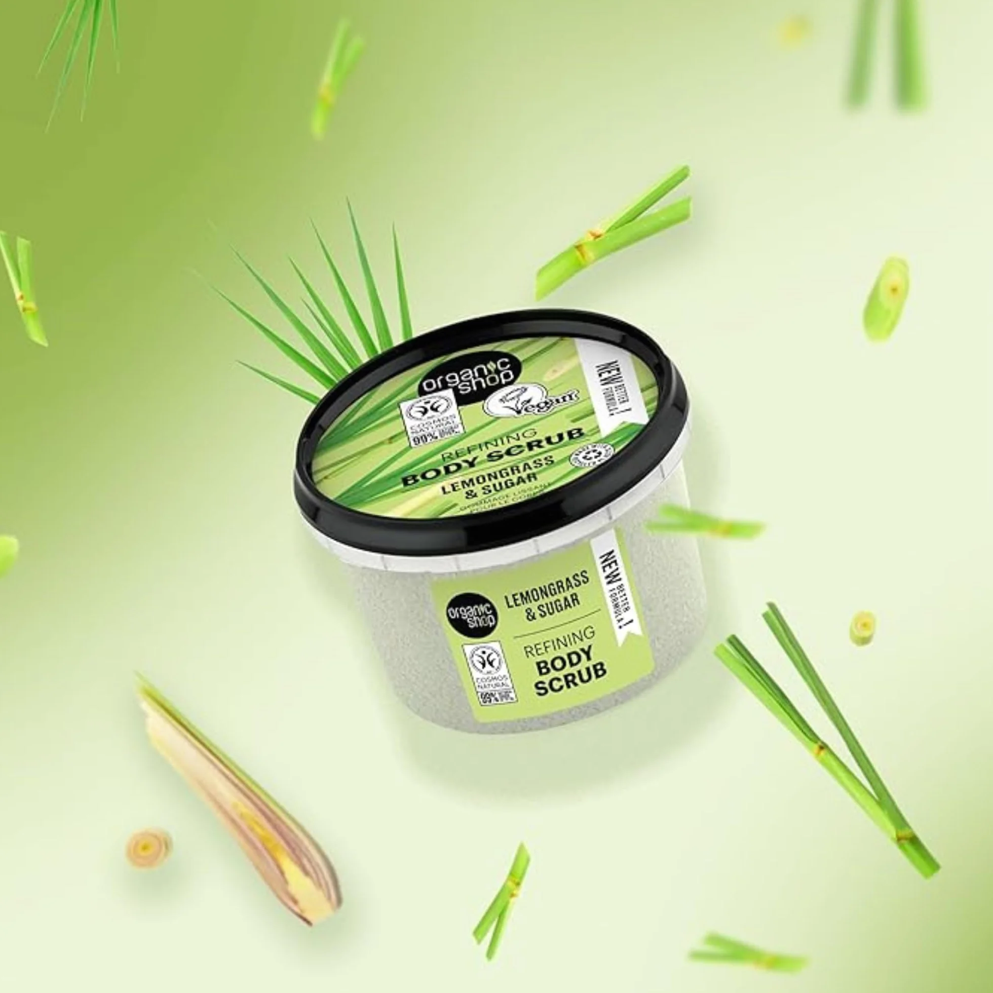 Organic Shop Body Scrub Natural Provence Lemongrass and Sugar 250ml