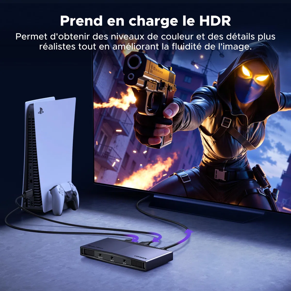 UGREEN 4K 30Hz Carte de Capture Vidéo HDMI USB C 3.2 4K 60Hz Enregistrement