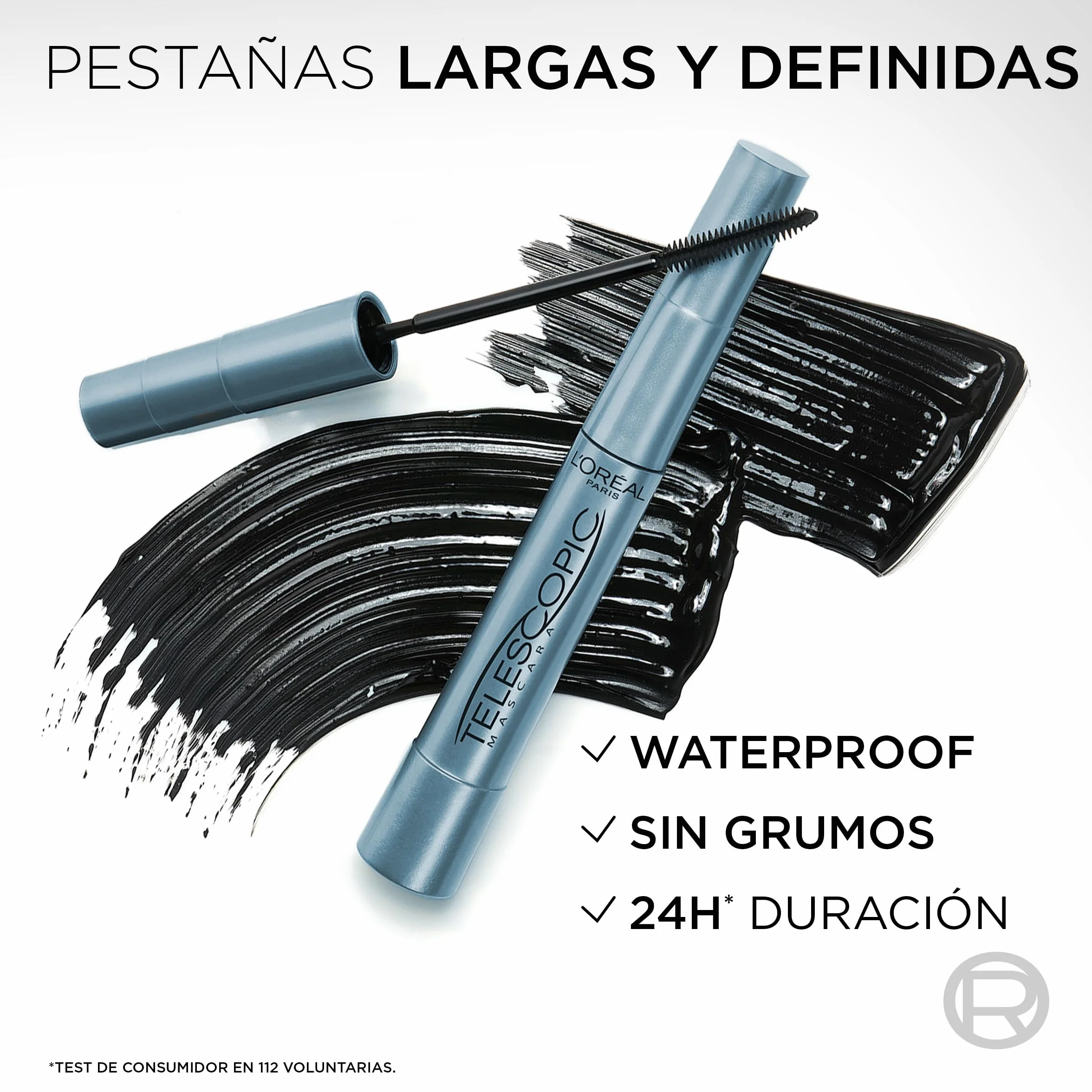 L'Oréal Paris Mascara Volume et Longueur Waterproof Telescopic Lift Noir