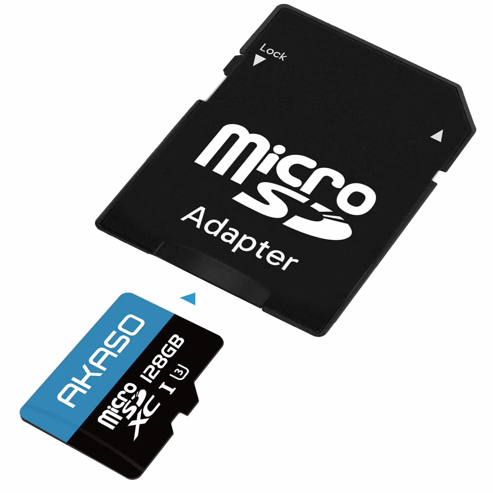AKASO Carte Mémoire MicroSDXC 128 Go U3 Compatible Caméra Sport