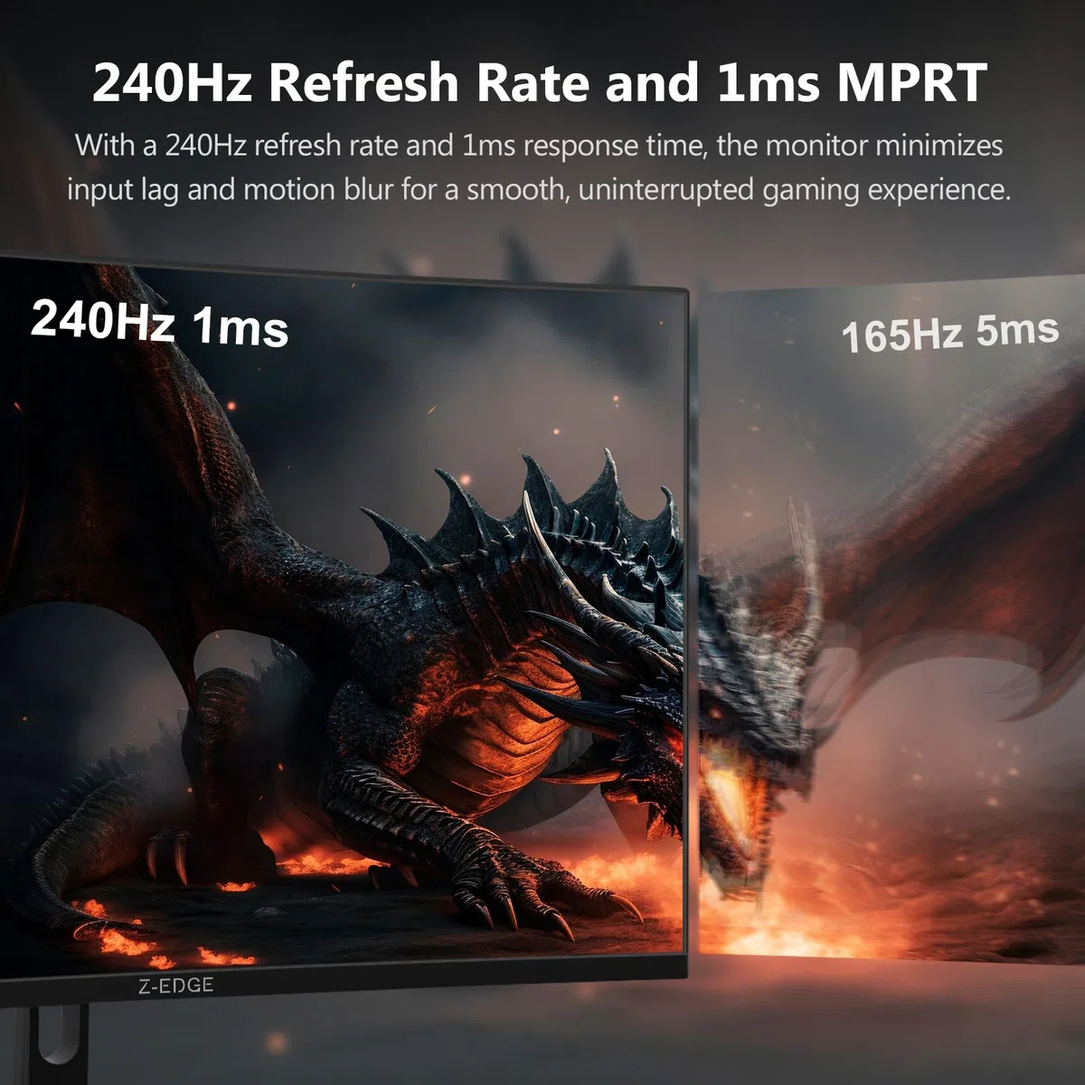 Z-Edge Ecran Pc Gamer Incurvé 32" 240Hz FHD 1500R 1ms FreeSync Grand Écran