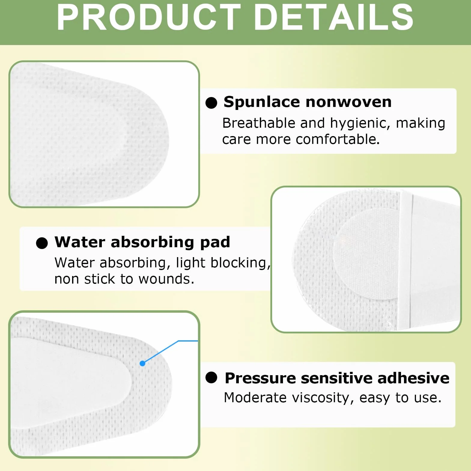 Pansements Oculaires Non Tissés 30 Pièces, Eye Patchs Jetables pour Amblyopie, Œil Paresseux