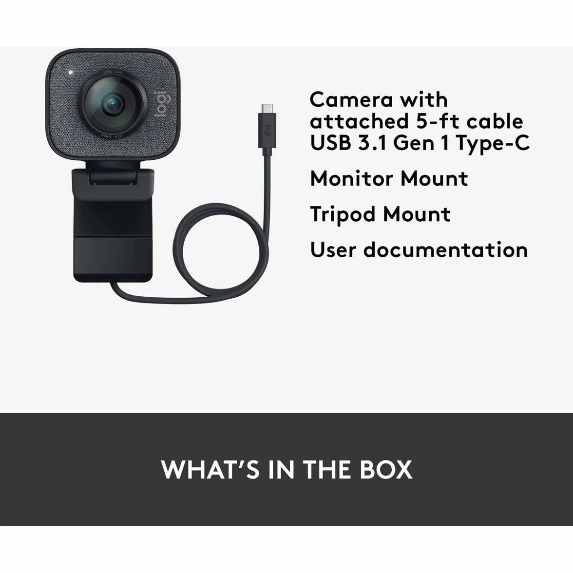 StreamCam Plus Webcam Grafito Reacondicionado