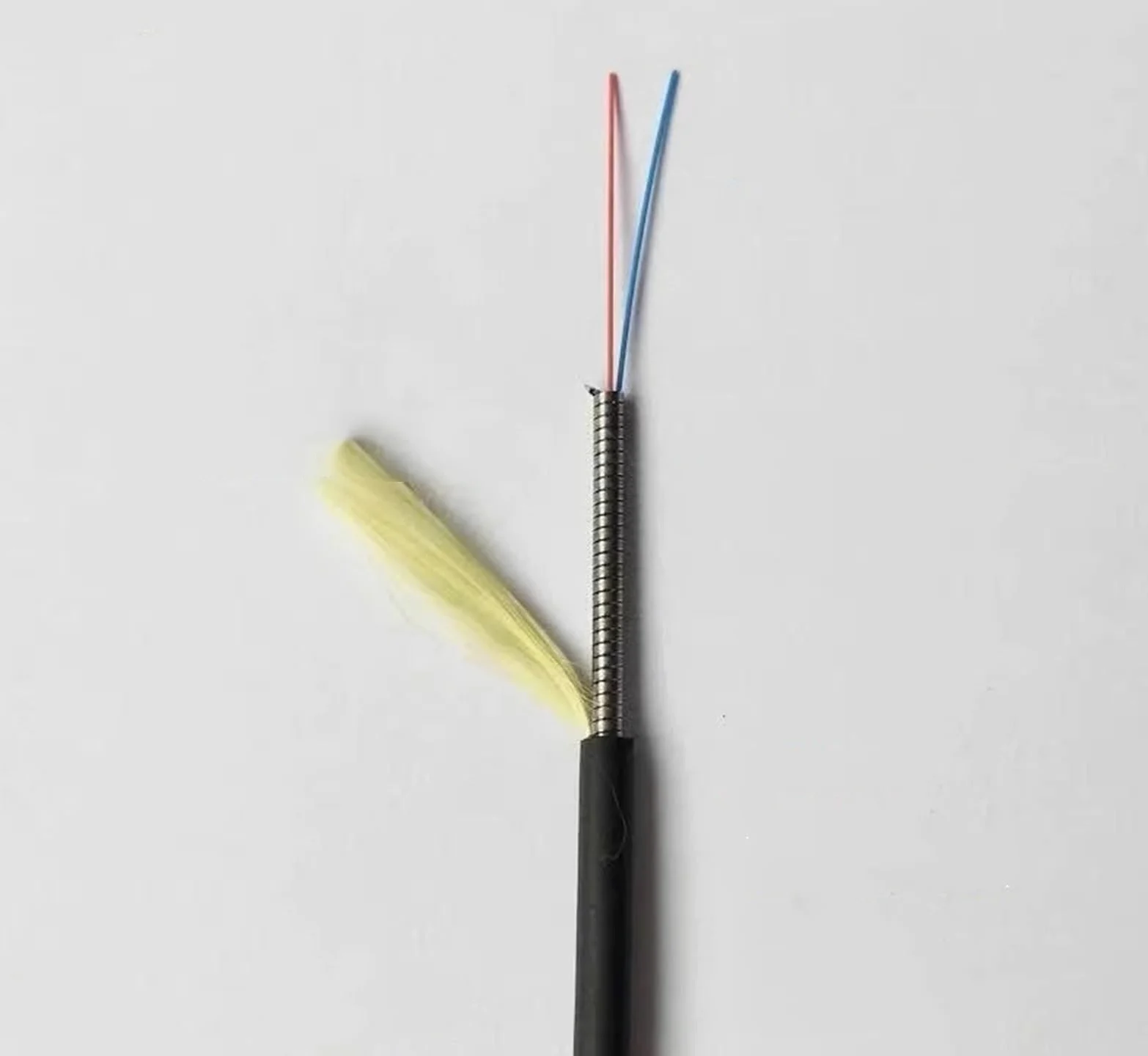 OM3 Cordon de raccordement en fibre optique blindée TPU 1 à 300 m 2 cœurs pour extérieur (120 m 1 pièce, ST-FC)