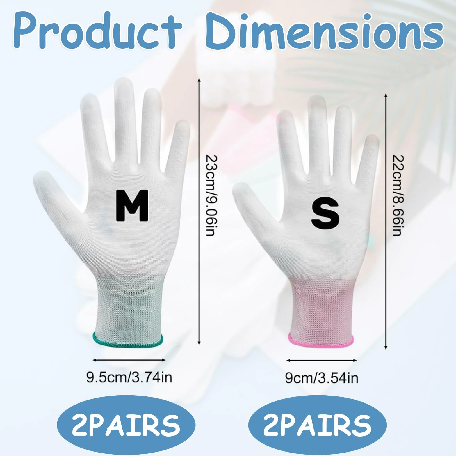 Gants Anti-Chaleur Résistants pour Coiffure – Lot de 2 Gants Rose et Vert Protection Thermique Bigoudis Fer à Lisser