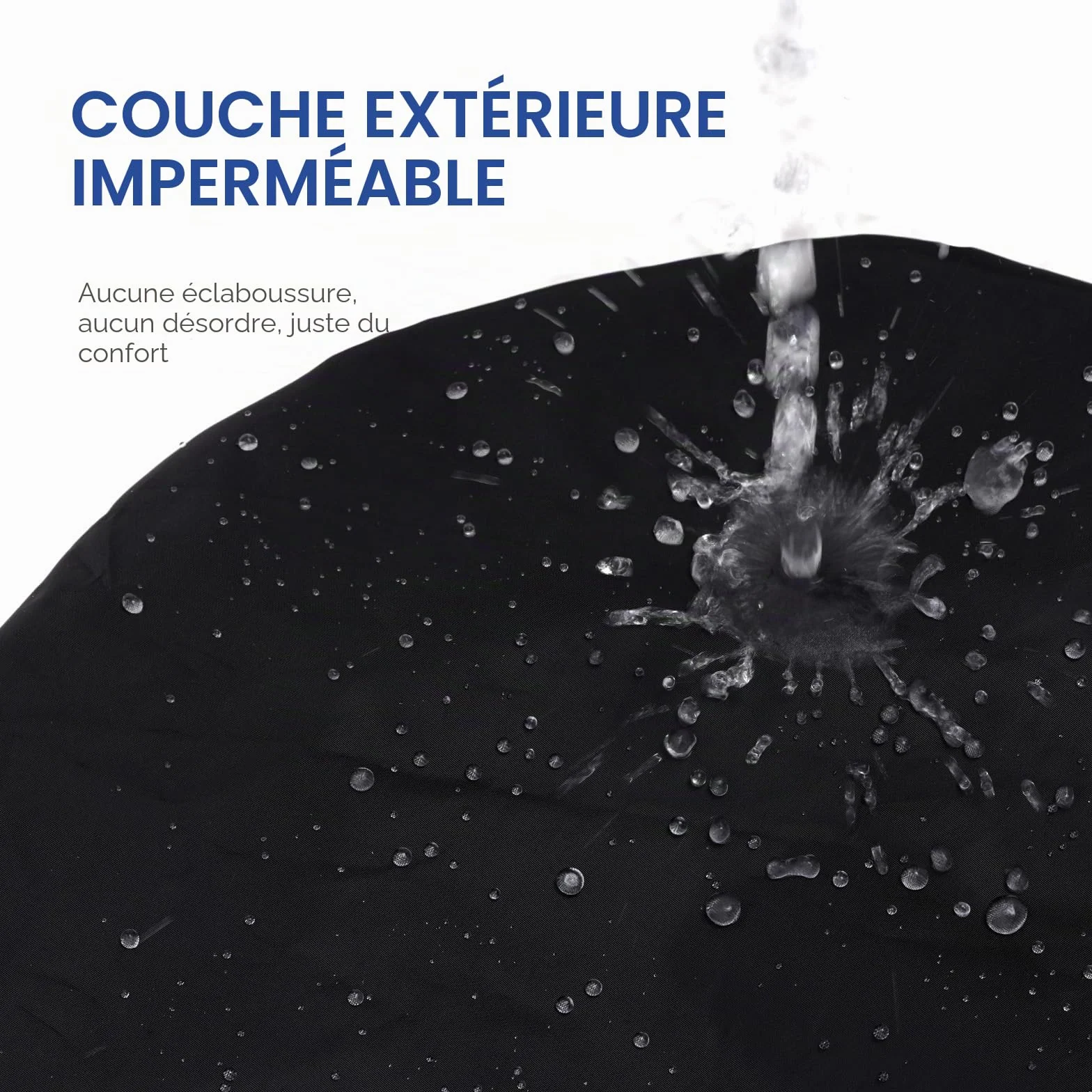 Bonnet de douche imperméable réutilisable double couche homme XL voyage cheveux longs bouclés