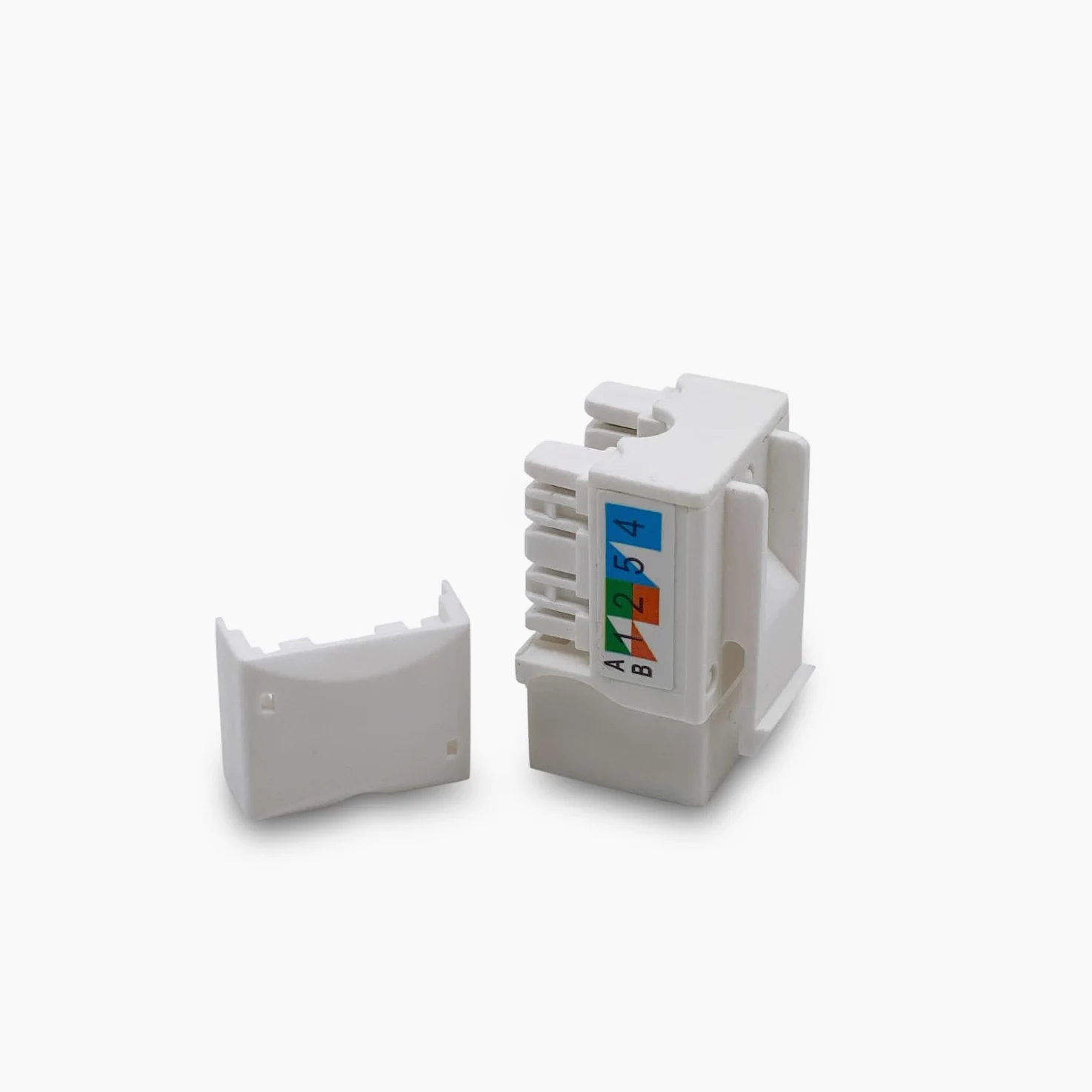Lot de 5 prises Keystone Cat6 – [certifié UL] – Prise murale Ethernet – Coupleur réseau – Compatible Cat5/5e/6