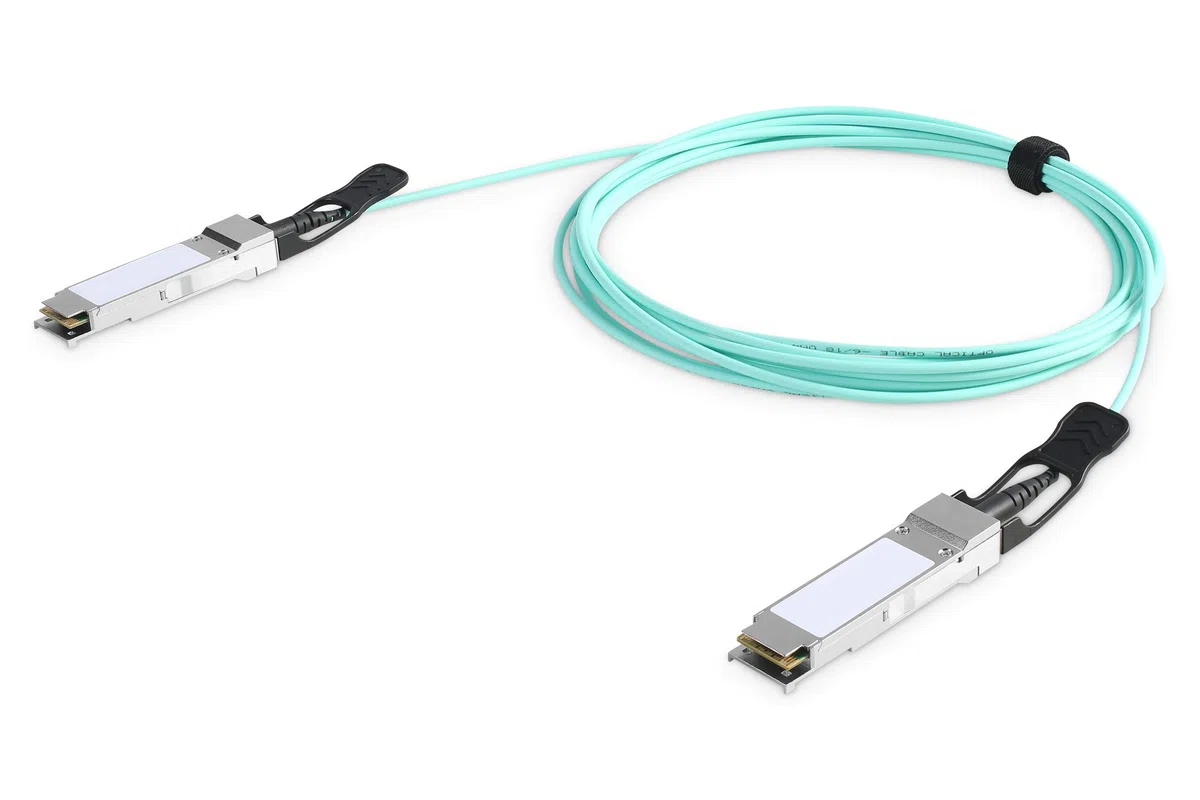 DIGITUS QSFP+ Câble AOC 40 Gbit/s - 10m - Mini-GBIC - Module SFP - Fibre optique Câble