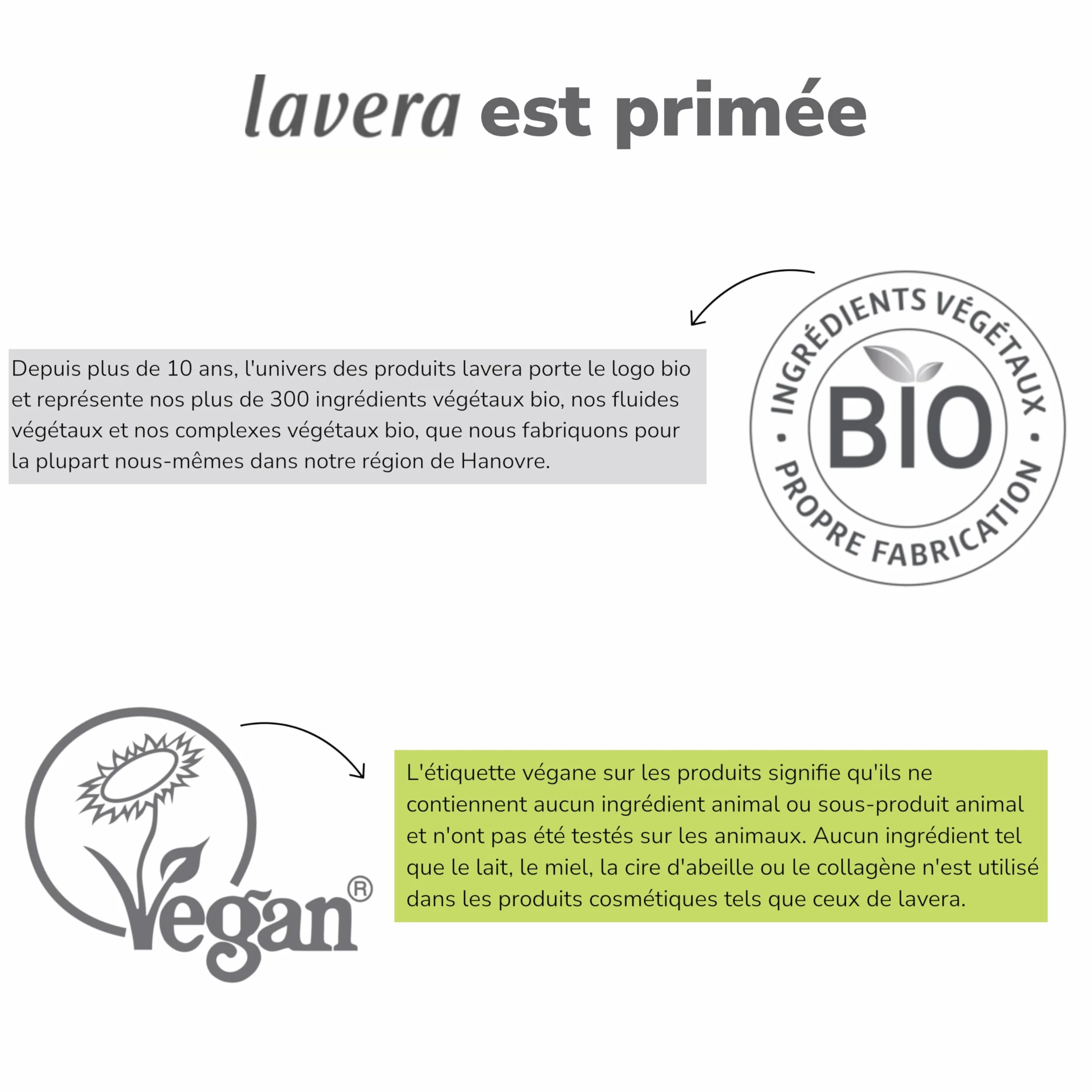 lavera Pure Beauty 3en1 Nettoyant Gommage Masque 125 ml vegan