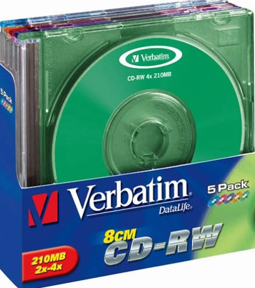 Verbatim Colours CD-RW 8cm 210 Mo 5-pack