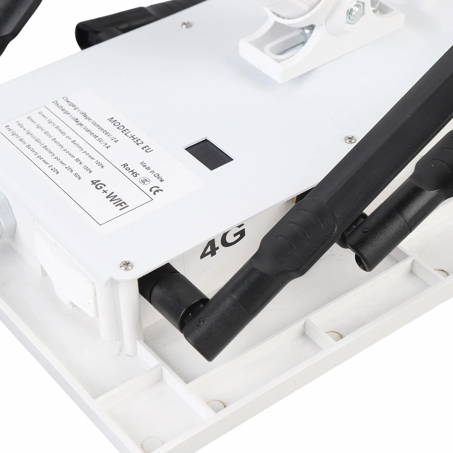 Sxhlseller Routeur WiFi Solaire avec Emplacement pour Carte SIM - Répéteur de Modem LTE Extérieur 4G avec Panneau de 15w, Batterie 25600mAh, IP66 Imperméable pour Le Camping RV Internet