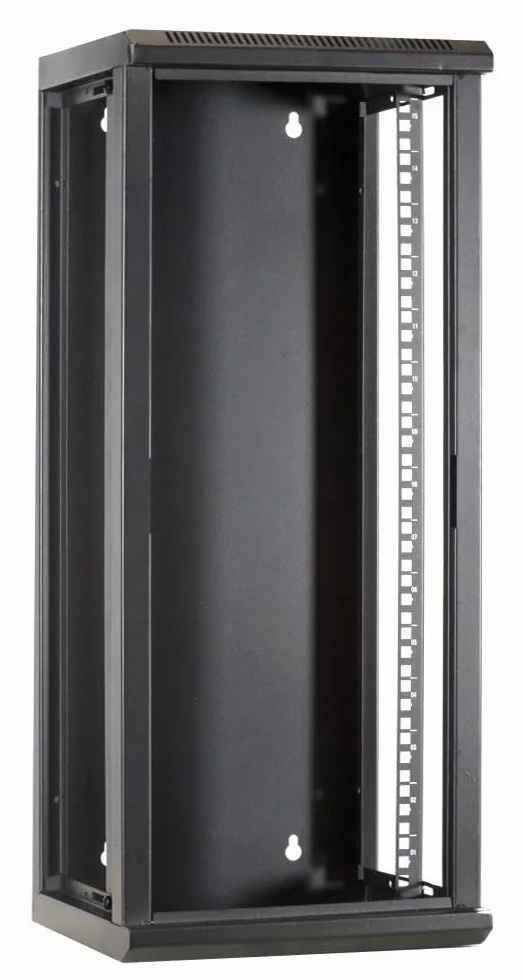 Baie de Serveur 15U 10 Pouces avec Porte en Verre 312x310x752mm Noir Verrouillable