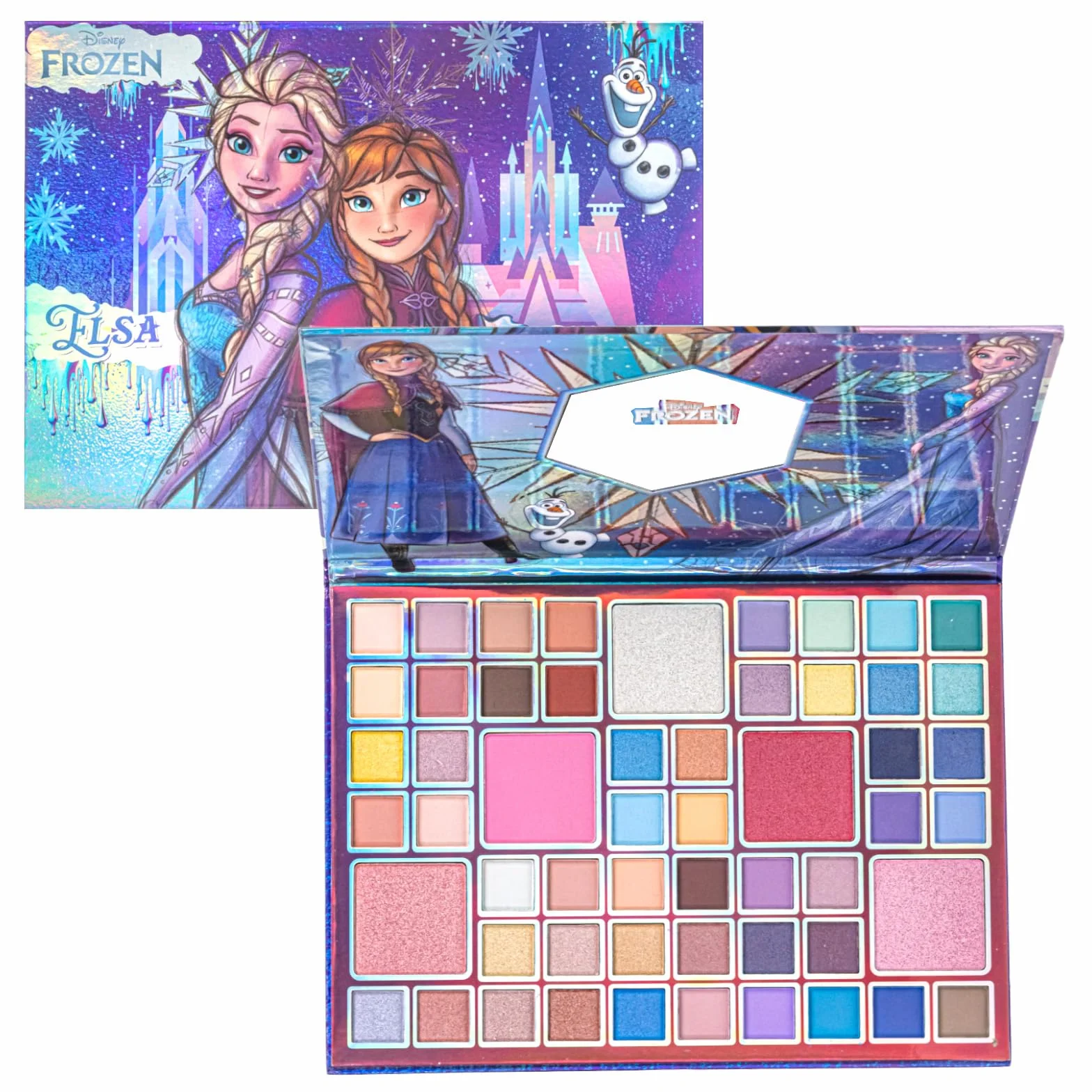 Disney Frozen Palette Ombres à Paupières 55 Couleurs Miroir