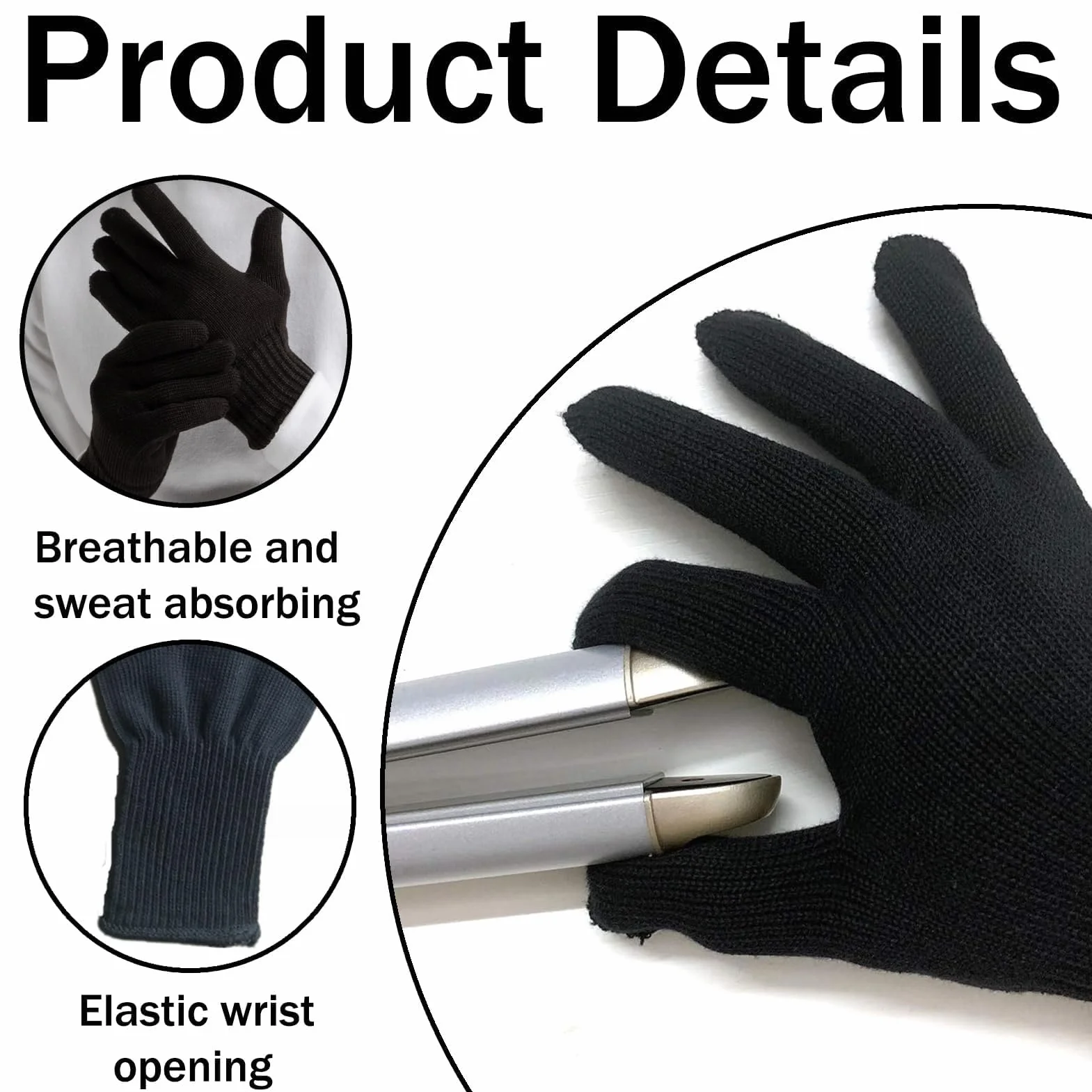 Gants Résistants à la Chaleur Protection Coiffure Fer à Friser