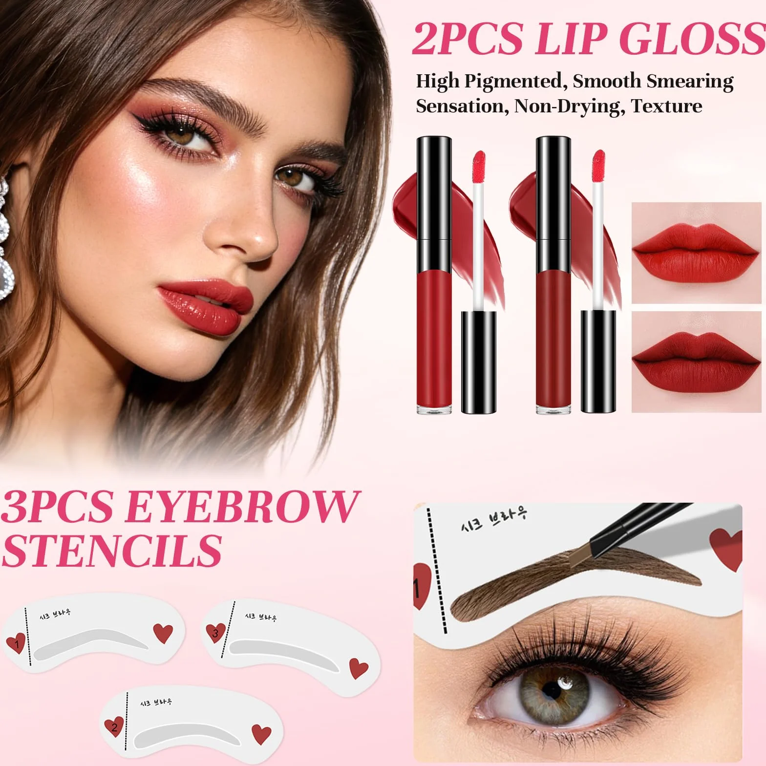 Coffret Maquillage Femme Kit Maquillage Portable avec Palette Yeux Fond de Teint Mascara