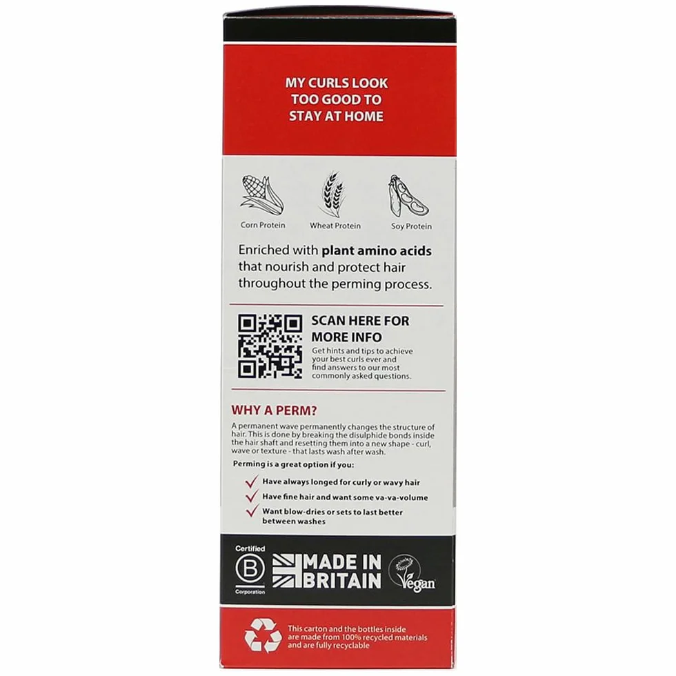 Pin Up End Curl At Home Perm Kit, 2 x 130 ml, kit de permanente pour franges et pointes