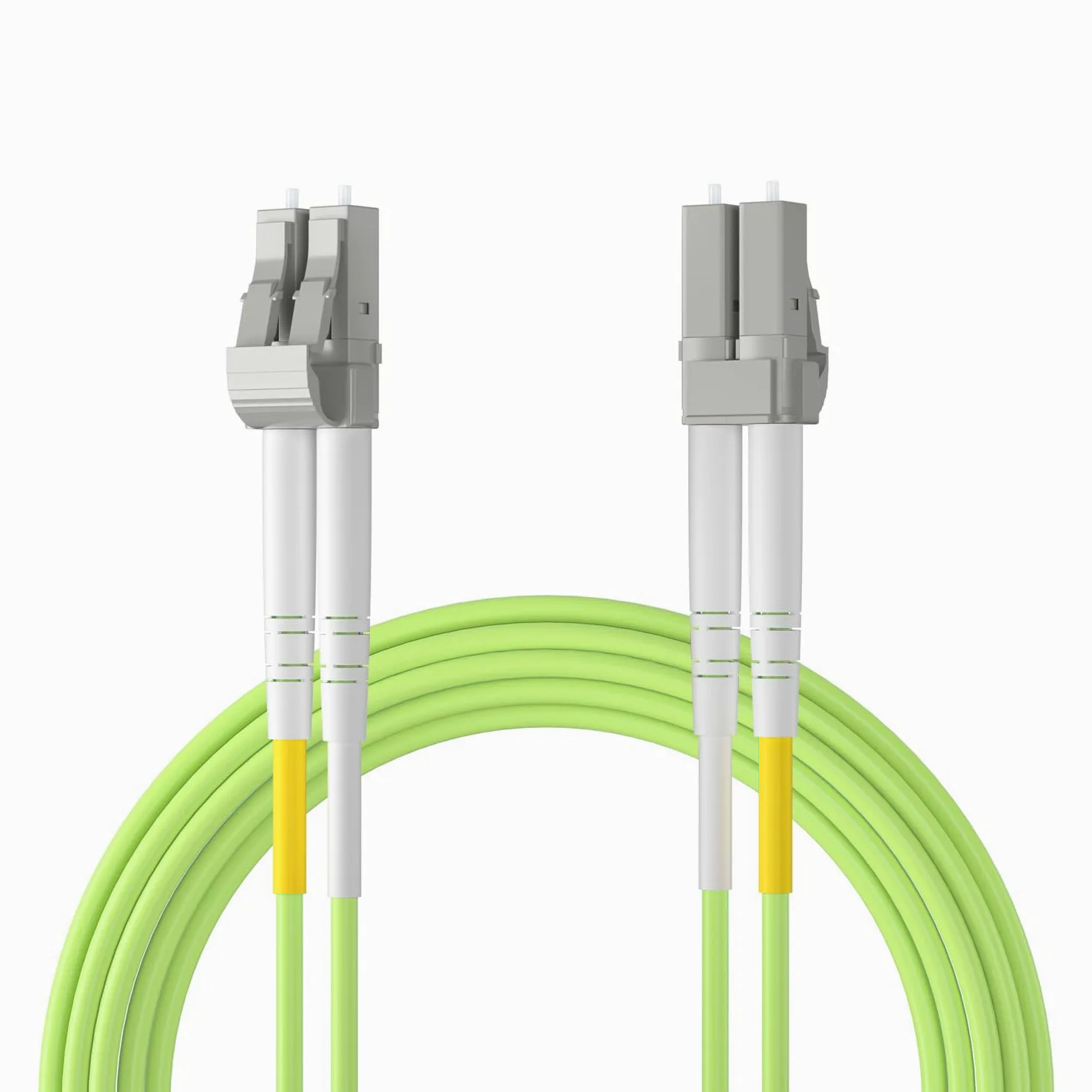 Câble de raccordement en fibre multimode OM5 LC vers LC, 1G/10G/40G/100G, technologie WDM, duplex LC-LC UPC, MMF 50/125um, 850 nm, LSZH, pour émetteur-récepteur SFP, réseaux fibreux, vert, 30 m