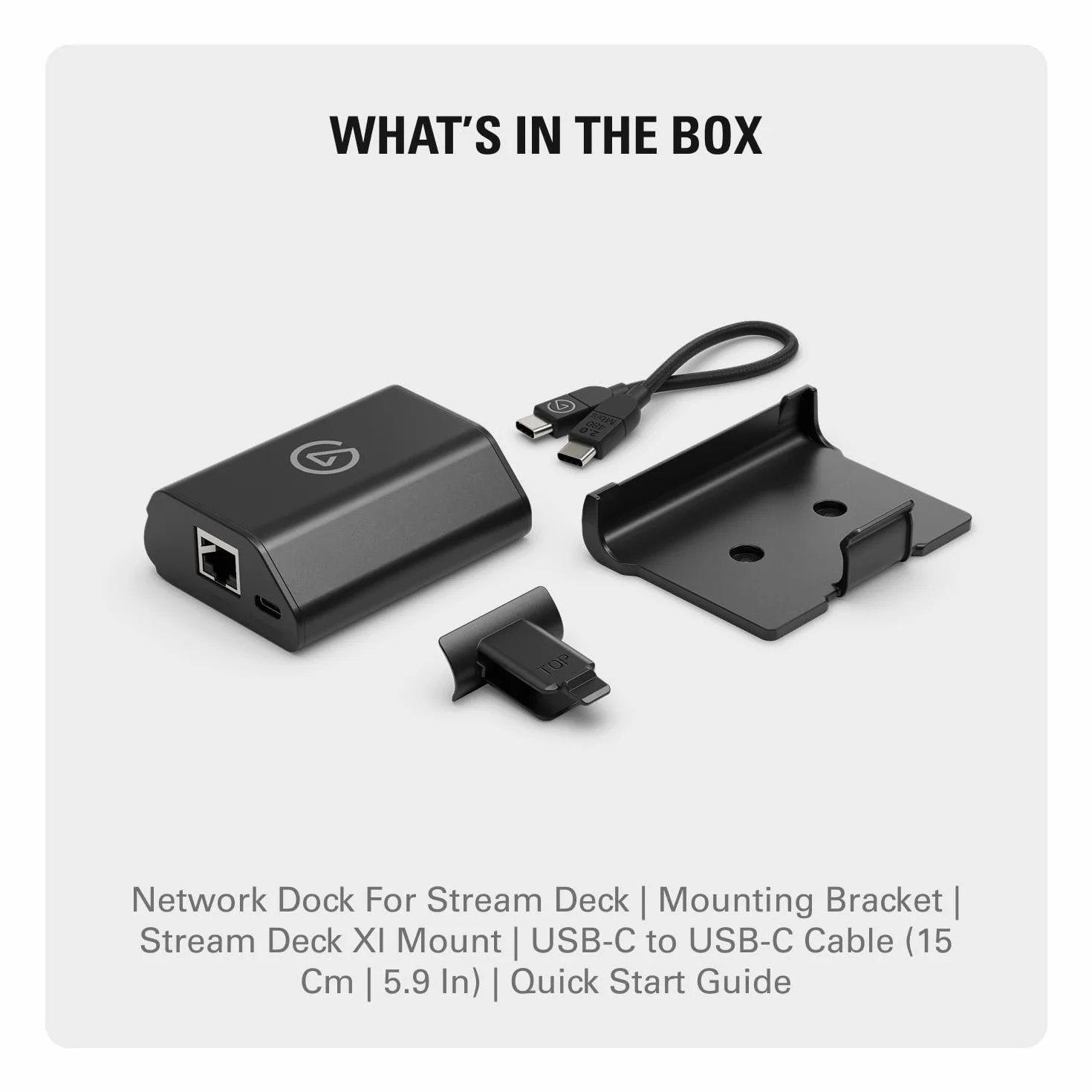 Elgato Station d'accueil réseau pour Stream Deck - Adaptateur Ethernet filaire, PoE ou USB, montage bureau/mur/support SDXL