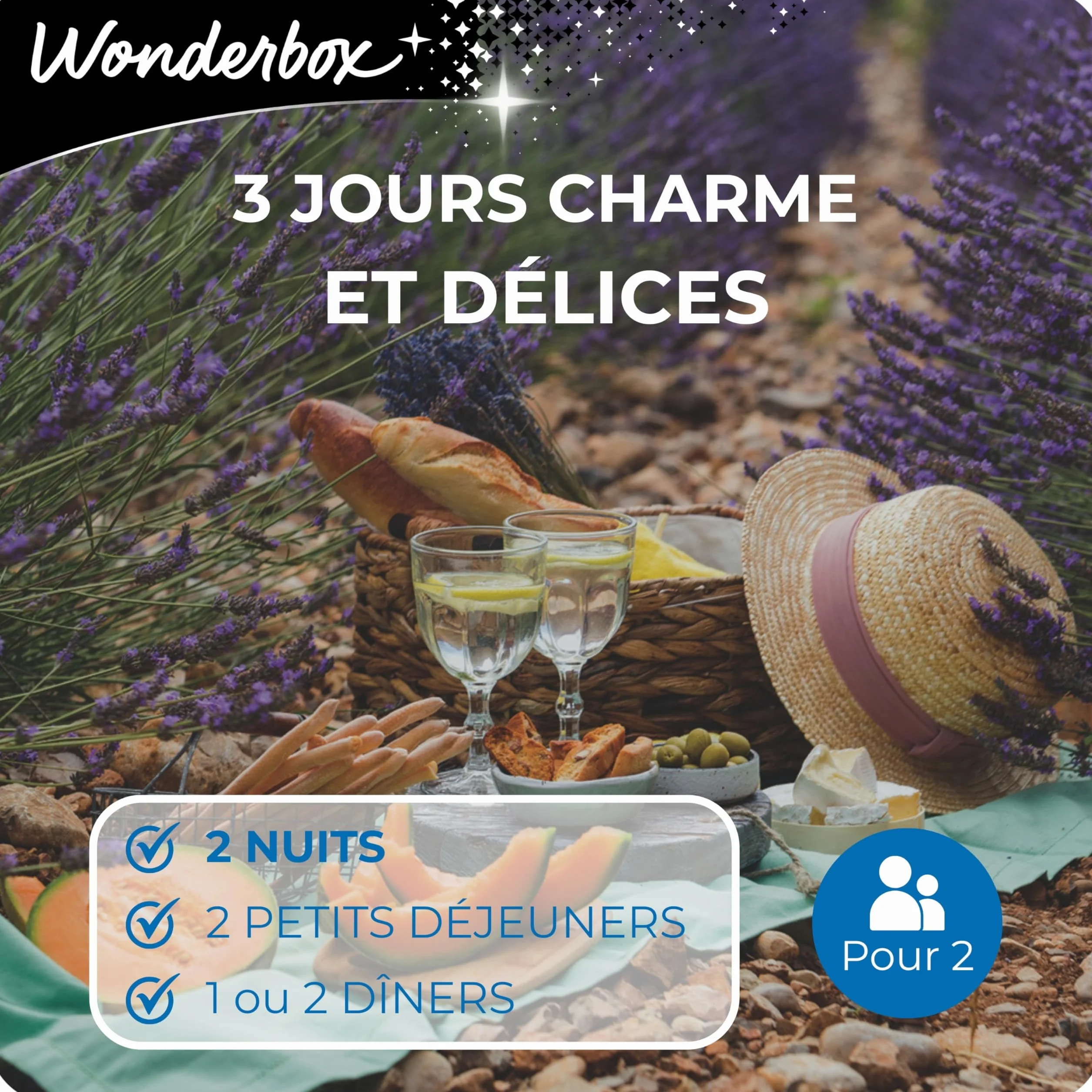 Wonderbox 3 Jours Charme Et Délices Coffret Cadeau Séjours