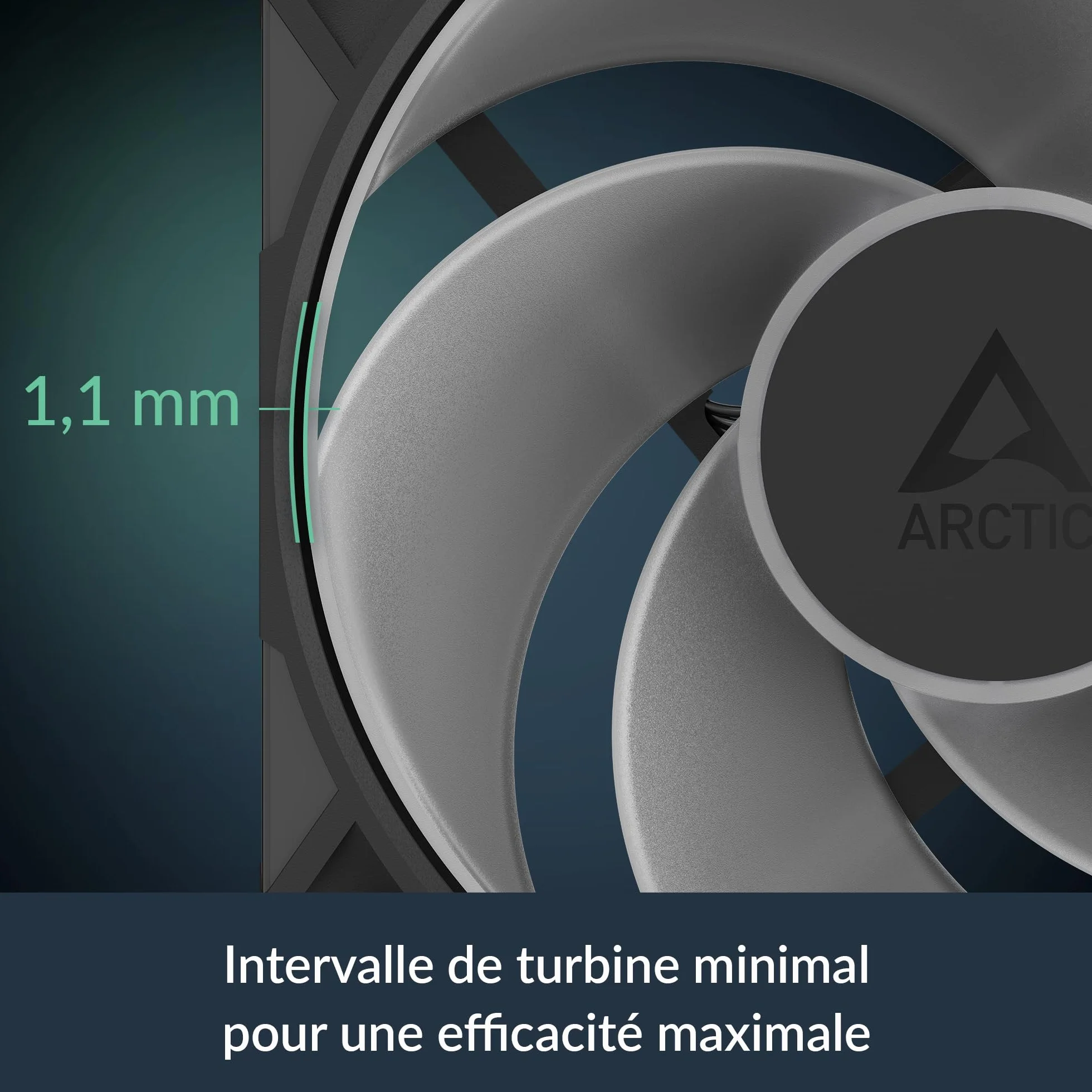 ARCTIC P12 Pro Reverse A-RGB 3 Pack 120 mm Ventilateur PWM 500-3000 rpm 5V D RGB FDB 4-Pin Noir