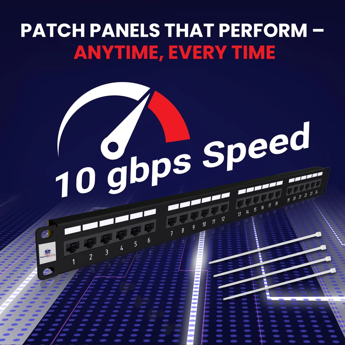 Le panneau de brassage Cat6 à 24 ports offre une assurance certifiée UL pour une gestion efficace et une performance fiable avec notre panneau de brassage Ethernet à 24 ports
