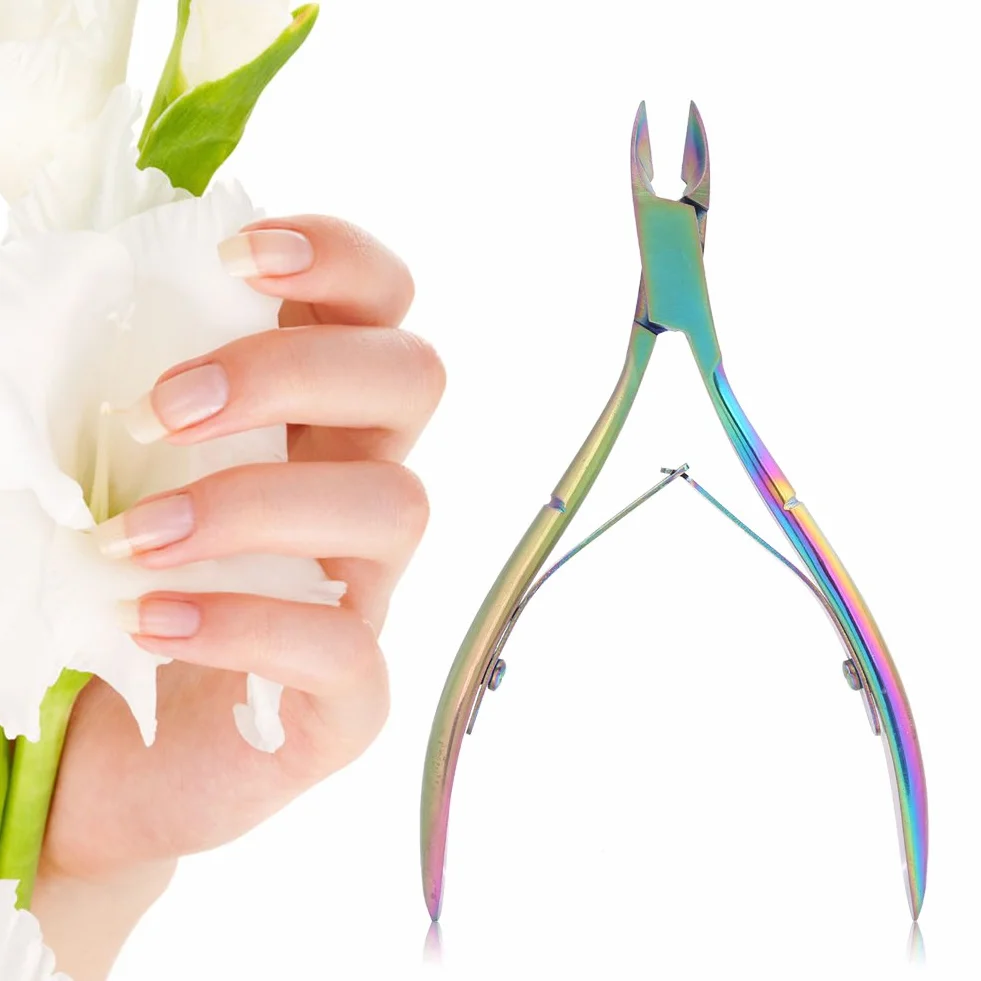 Pince à cuticules en acier inoxydable tondeuse outil de pédicure pour ongles et ongles de pied