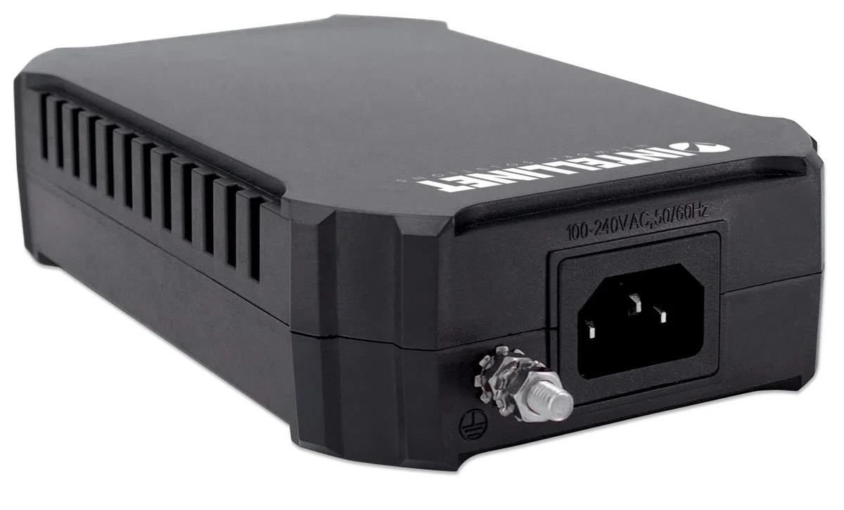 Intellinet Injecteur Gigabit Ultra PoE 1x95W, IEEE 802.3bt, IEEE 802.3at/AF, Noir, Adaptateur réseau