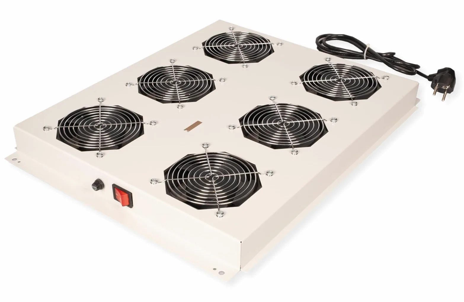 ROLINE Unité de Ventilation de Toit 19 Pouces 6 Ventilateurs, on/Off pour Armoire Serveur Gris