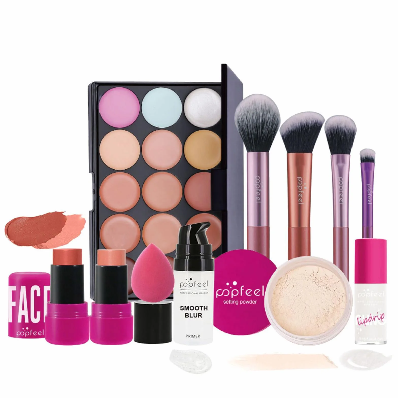 FantasyDay Coffret Maquillage Femme Kit de Maquillage Complet Mallette Maquillage Adventskalender 2025 Makeup Set Ombres Paupière Rouge Lèvre Pinceaux Correcteur Mascara Fard à Joues