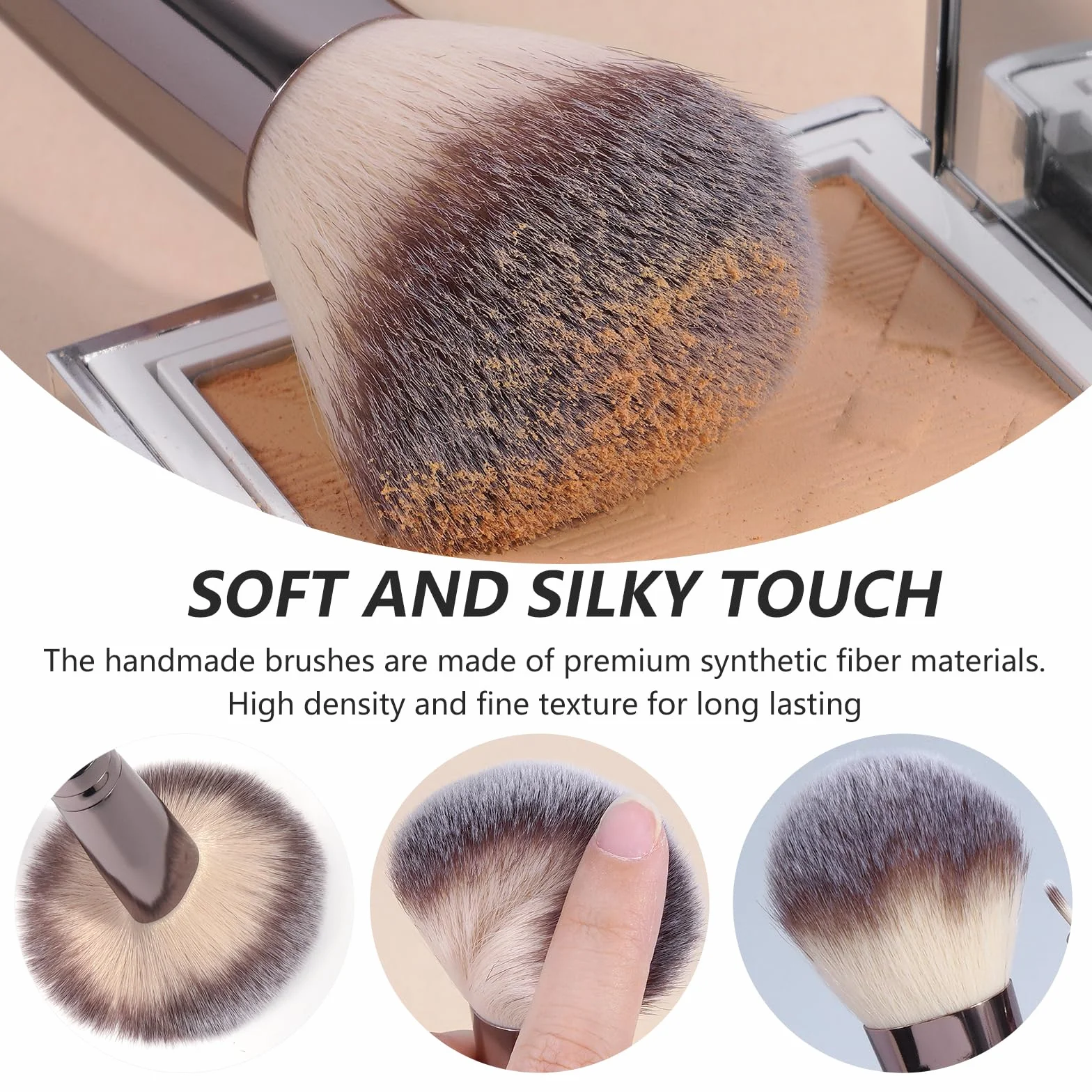 MAANGE Lot de 30 pinceaux de maquillage pour fond de teint, poudre et yeux