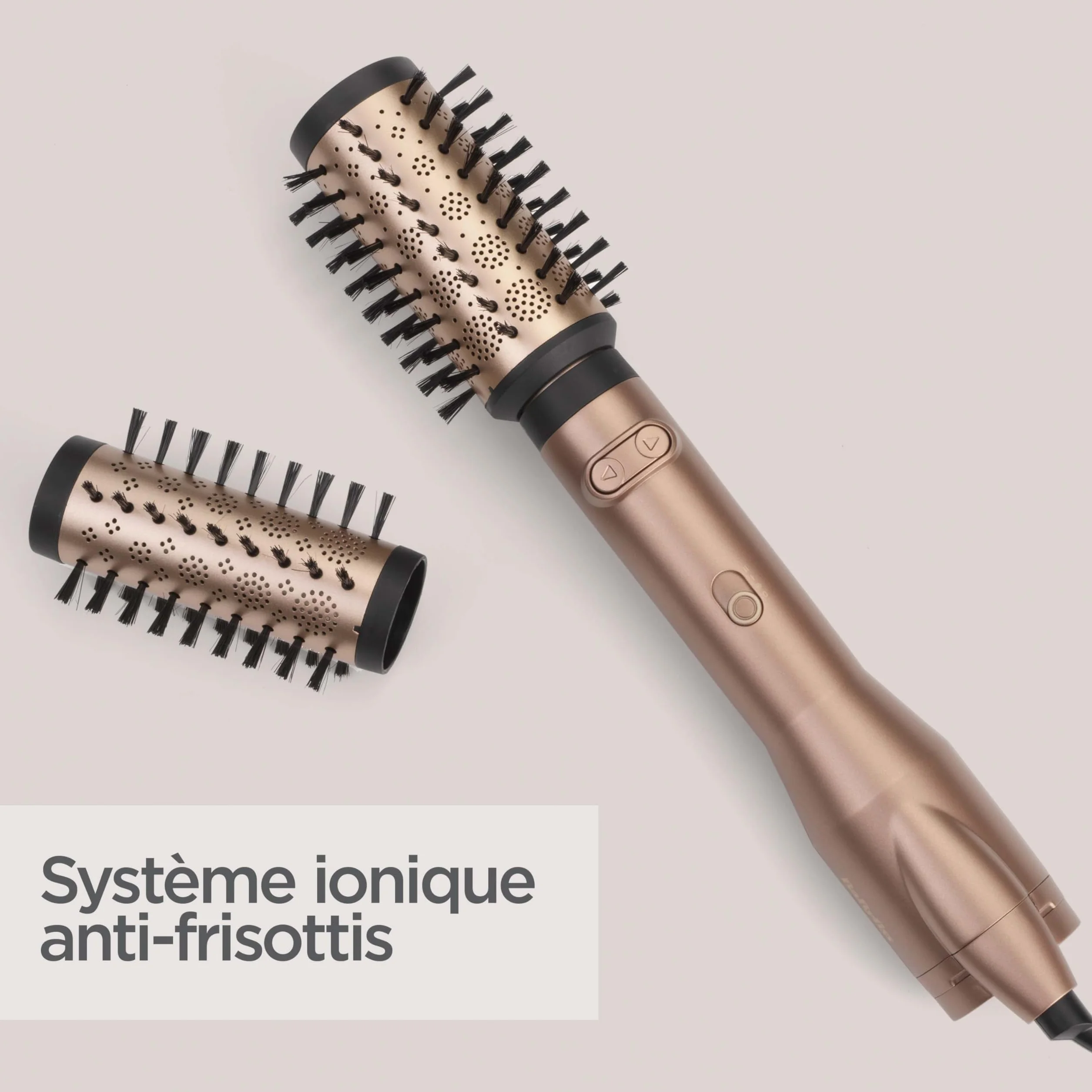 BaByliss Big Hair Dual Brosse soufflante rotative AS952E 50mm 40mm ionique anti-frisottis Noir