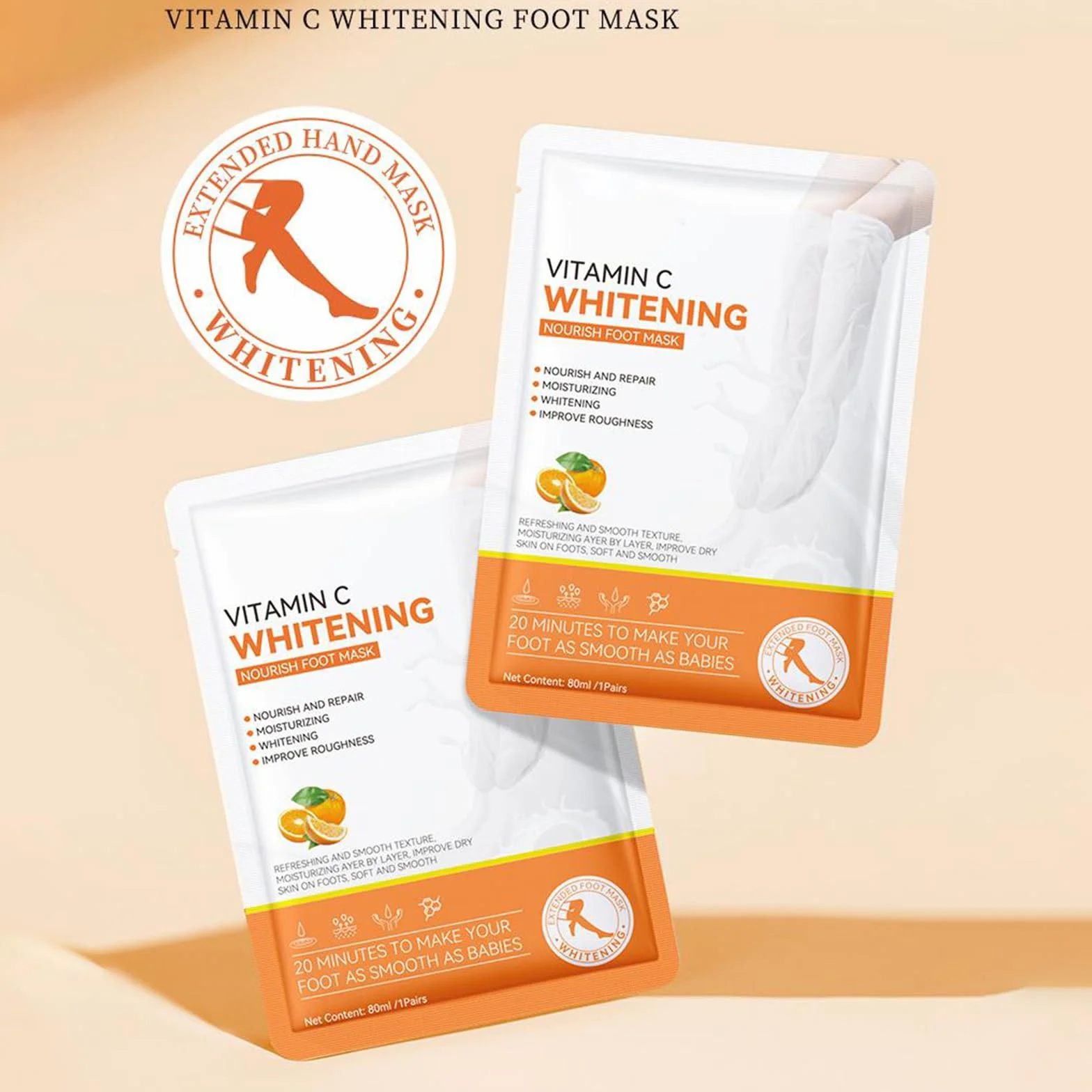 Masque Pour Les Pieds Vic 5 Paires, Chaussettes Hydratantes Non Grasses, Hydratant Peaux Très Sèches