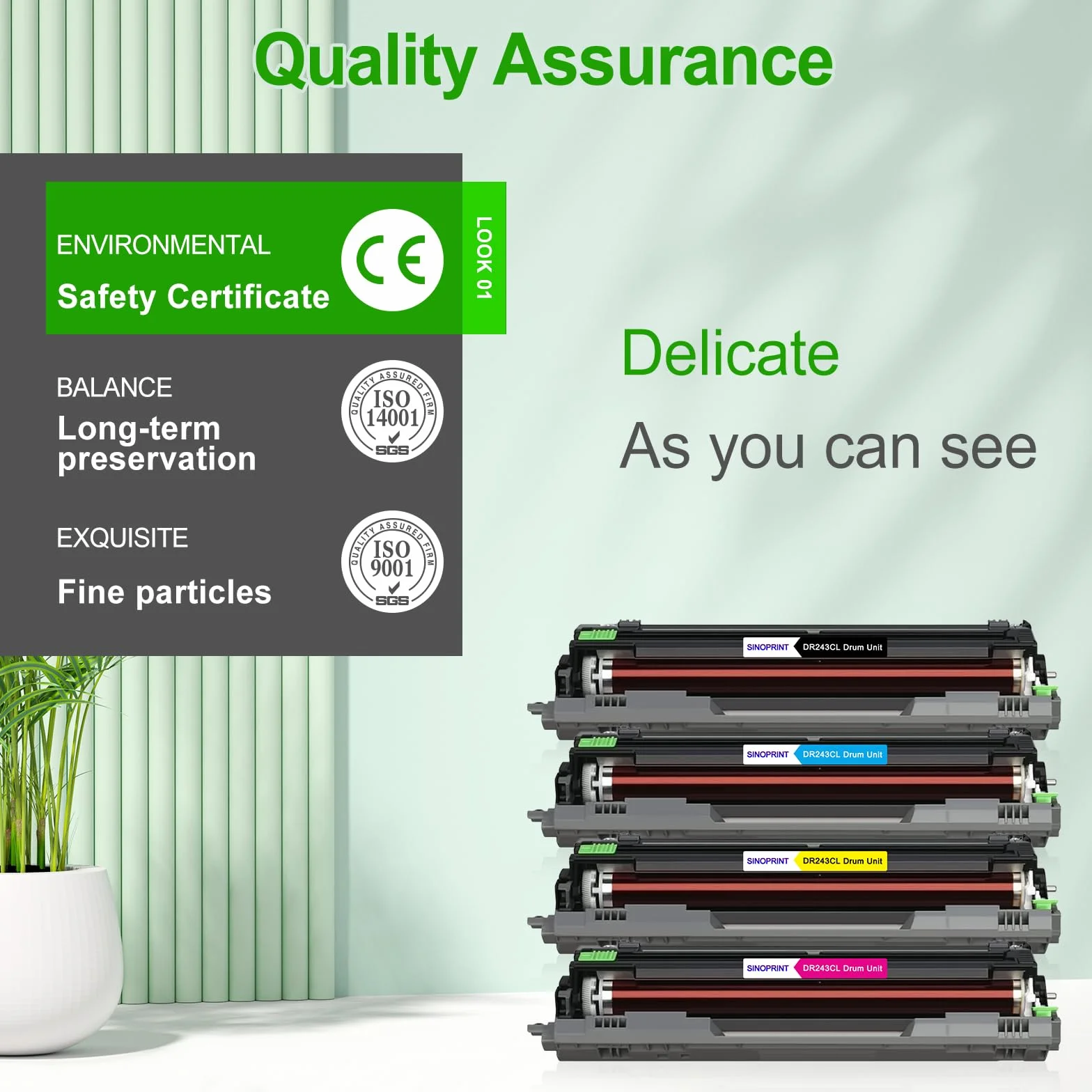 Unités de Tambour Compatibles Brother DR-243CL pour DCP-L3510CDW HL-L3210CW MFC-L3710CW