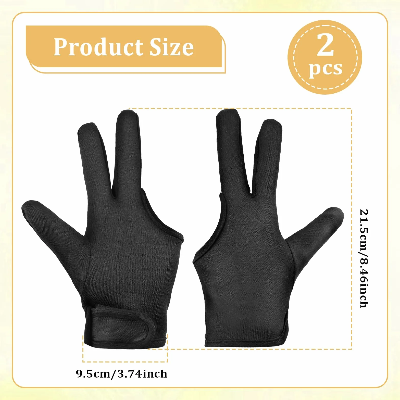 Lot de 2 gants résistants à la chaleur pour coiffer les cheveux - Blocage à trois doigts - Accessoires de fer à friser et lisser