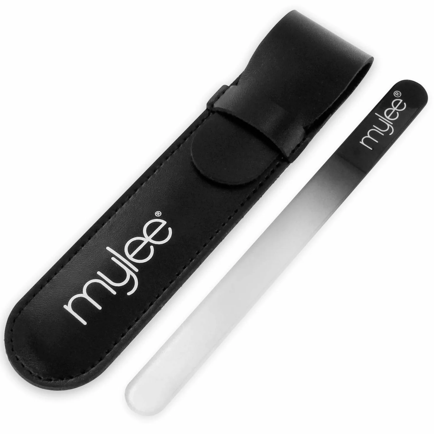 Mylee Lime à Ongles en Cristal avec Etui - Manucure Professionnelle Hygiénique, Garantie 5 Ans
